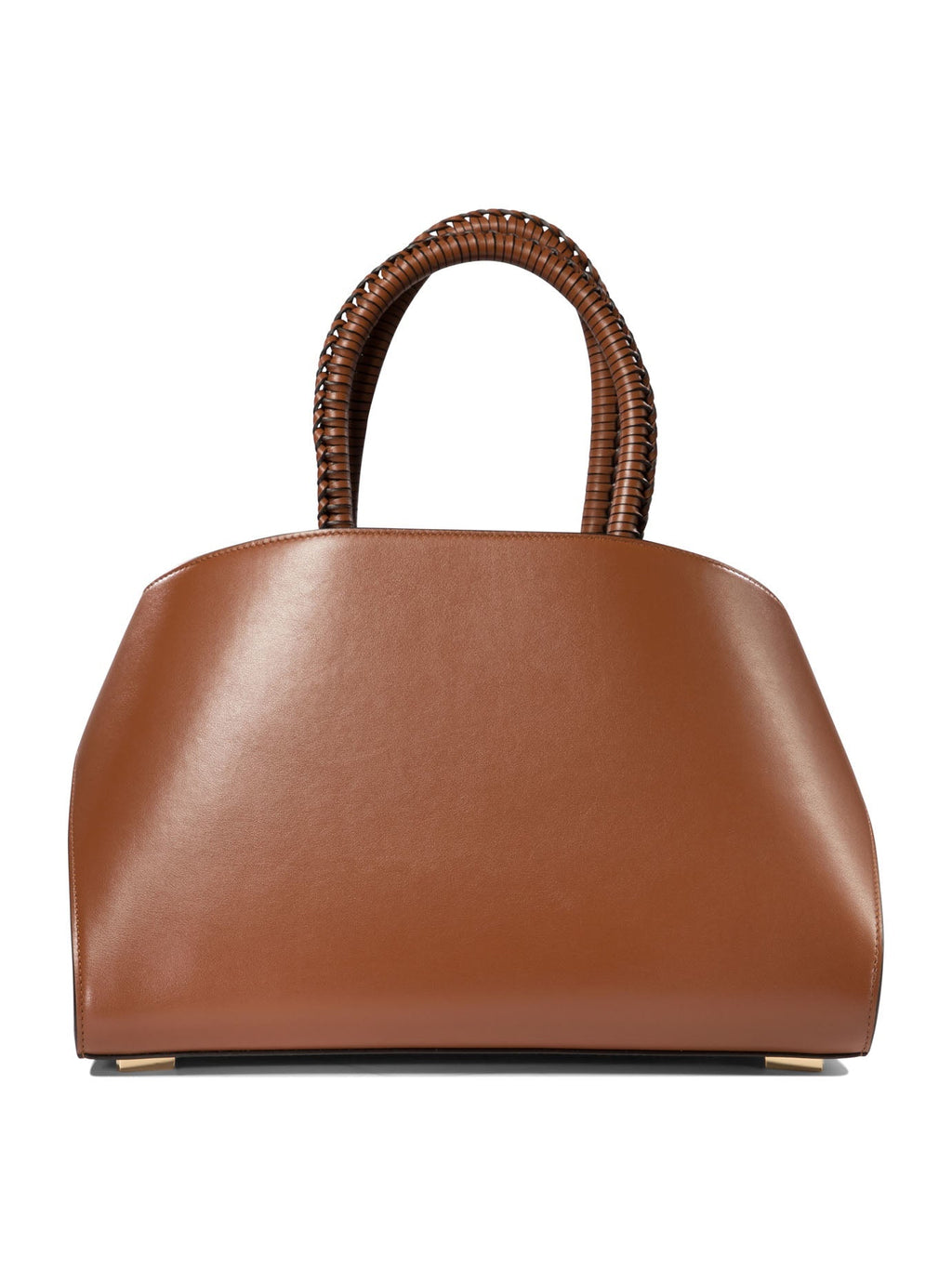 FERRAGAMO Chic Embrace Mini Handbag in Luxurious Brown Calf Leather