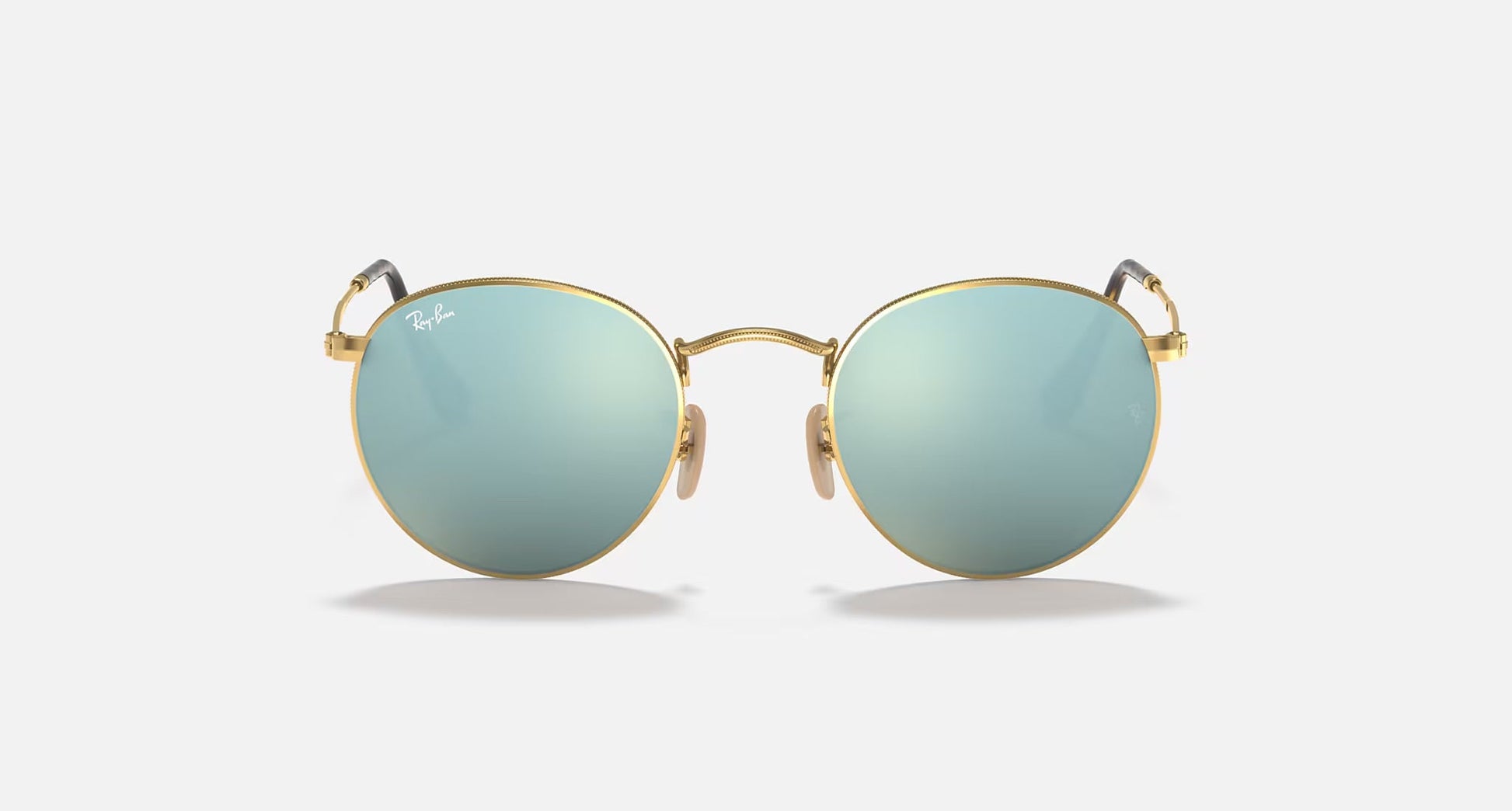 ROUND FLAT LENSES - Turquoise Pearl