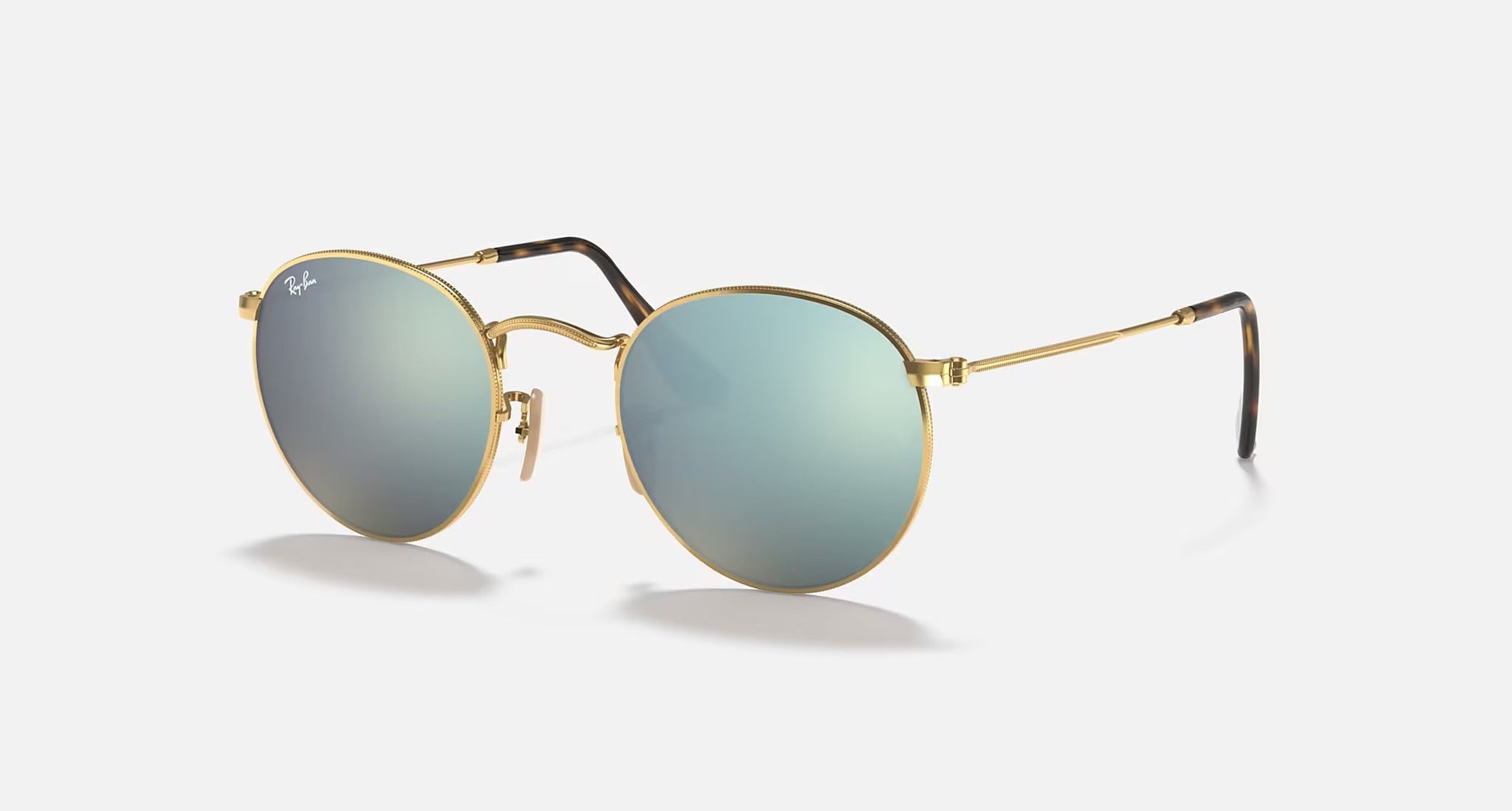 ROUND FLAT LENSES - Turquoise Pearl