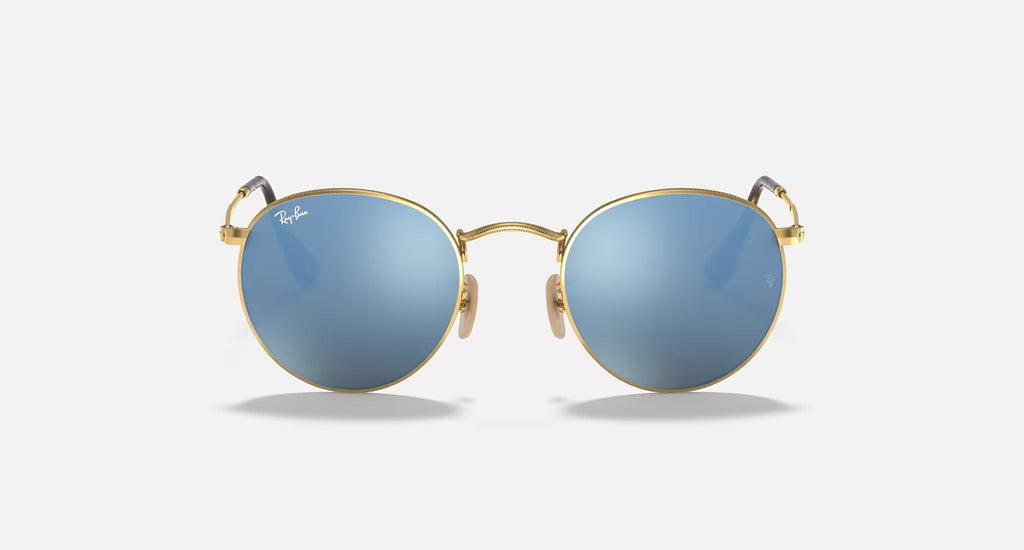 ROUND FLAT LENSES - Blue Pearl