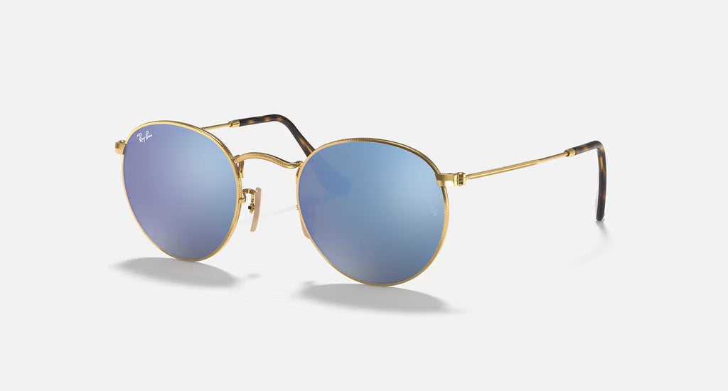ROUND FLAT LENSES - Blue Pearl