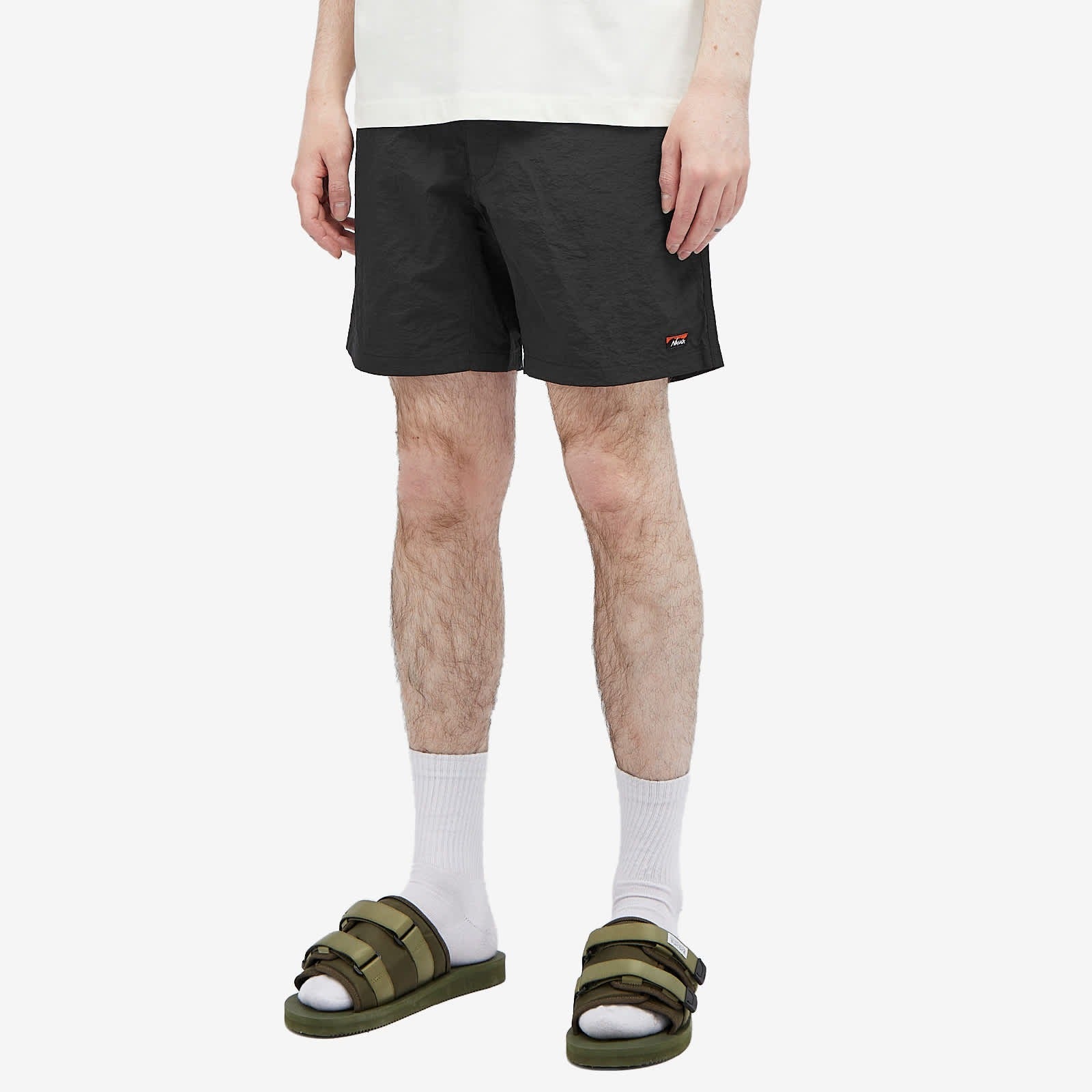 Nanga Nylon Tusser Easy Shorts - Black