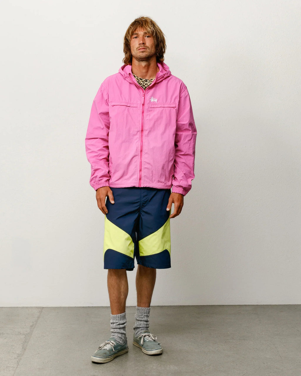 Stussy "Lightweight Hooded Jacket" Mens - Pink