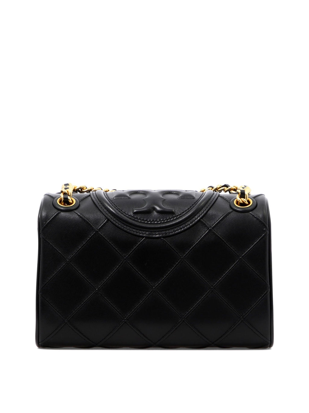 TORY BURCH Convertible Mini Fleming Shoulder Bag in Black Leather for Women, SS24