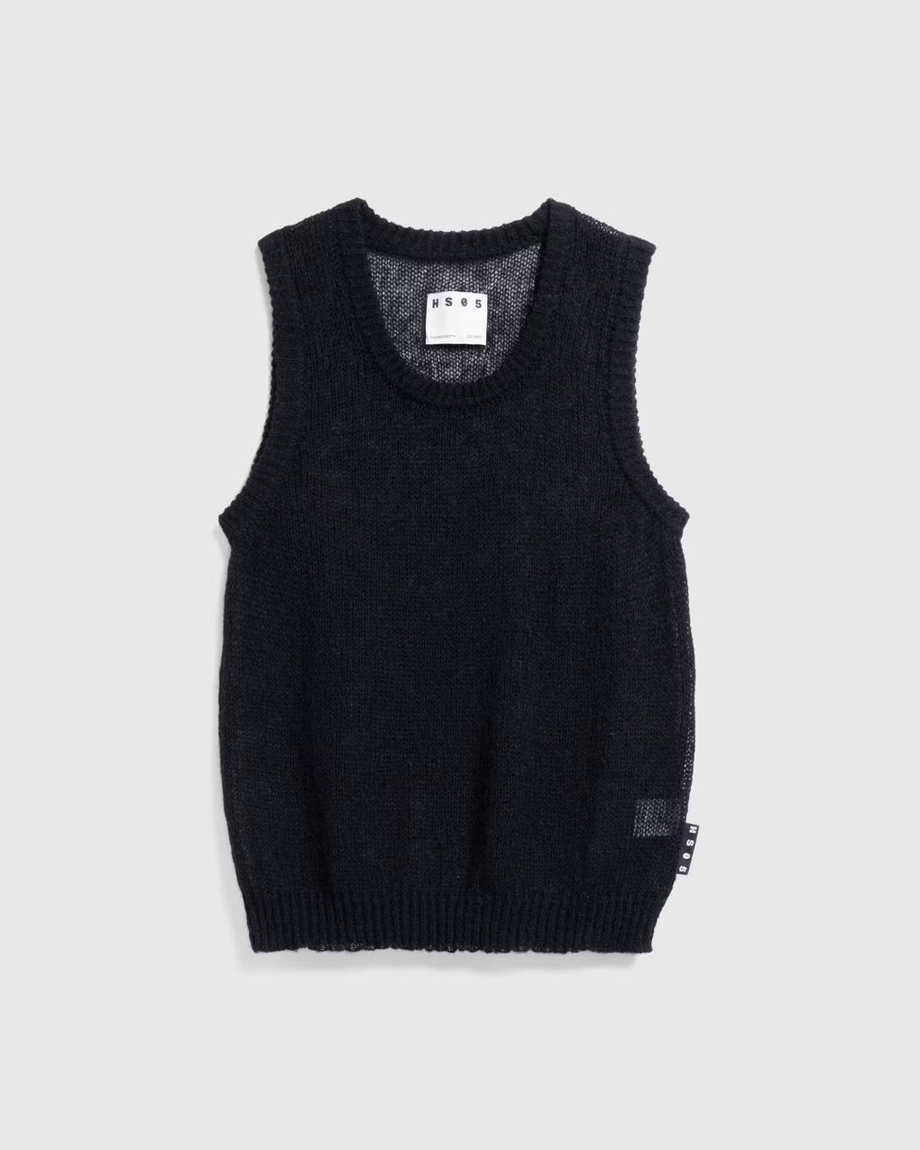 Loose Gauge Tank Top - Black