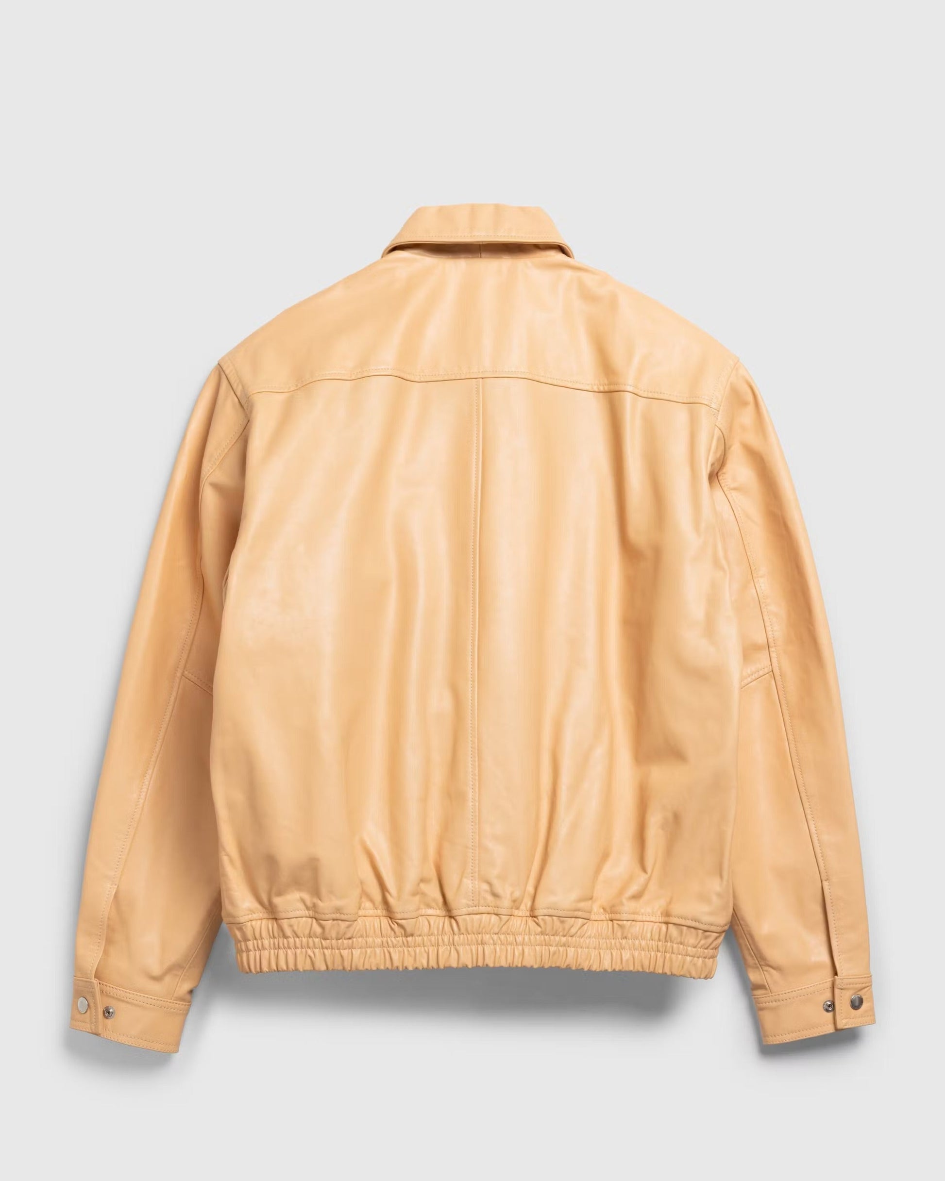 Waxed Leather Bomber Sand