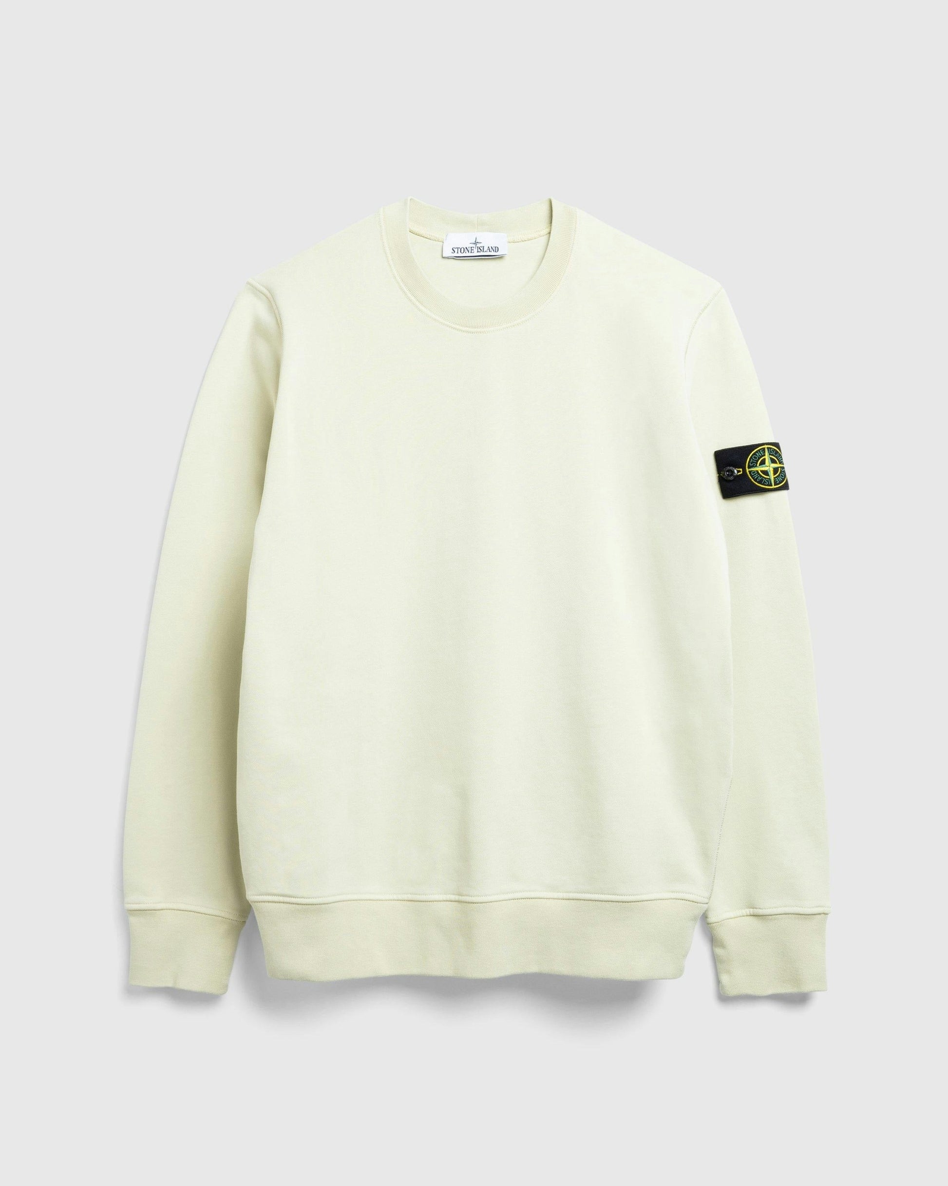 Garment-Dyed Crewneck Sweatshirt Natural Beige