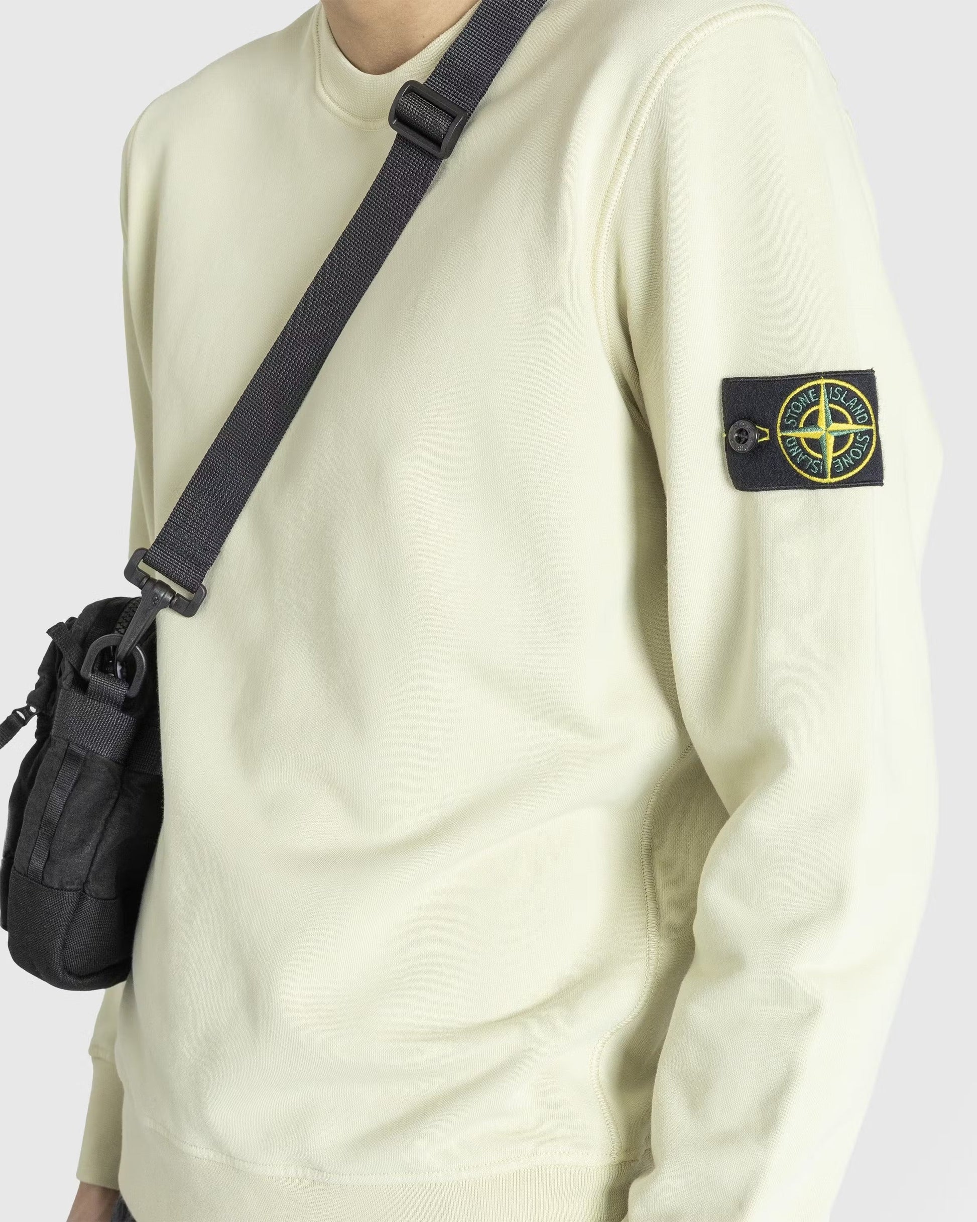 Garment-Dyed Crewneck Sweatshirt Natural Beige