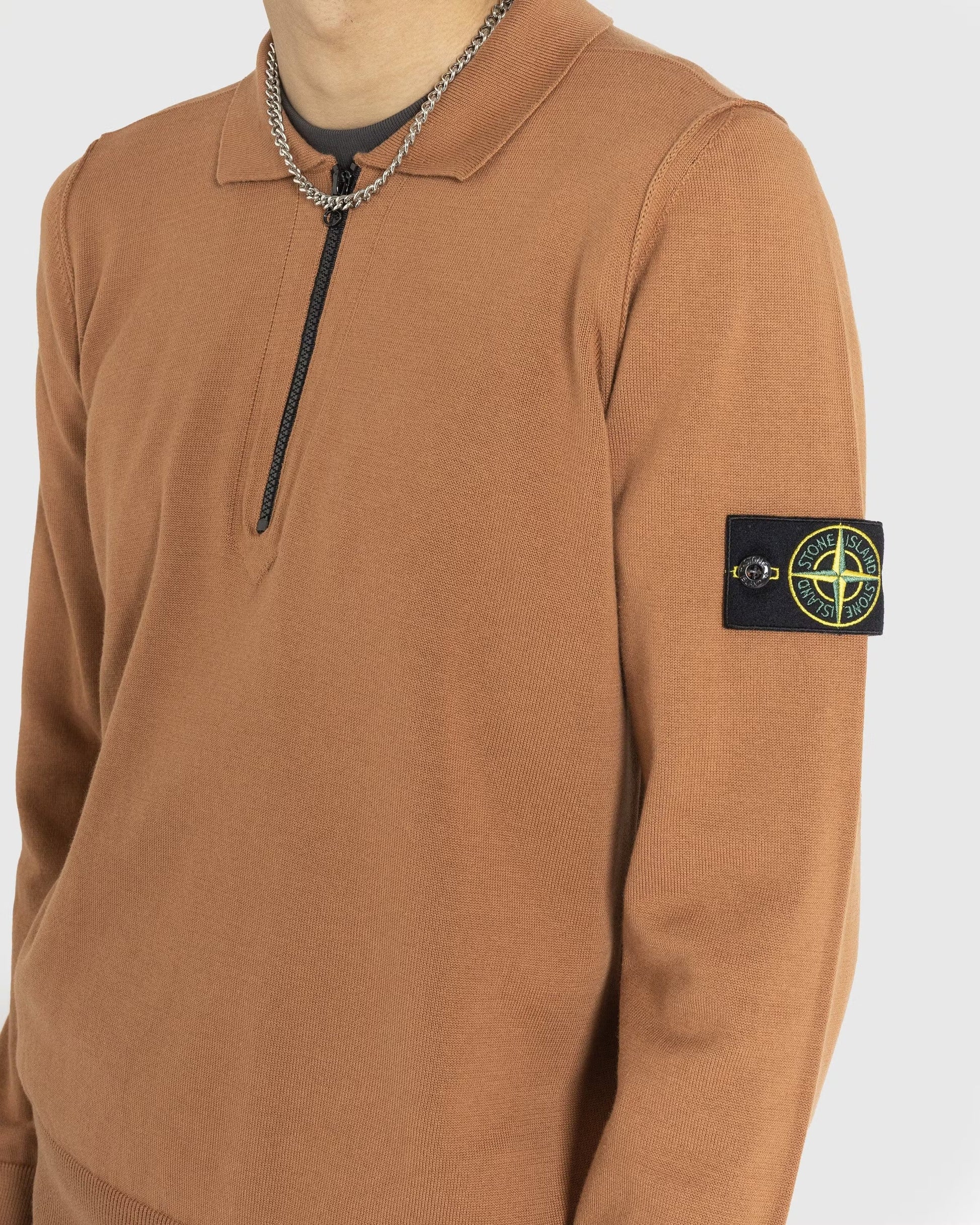 Knit Polo Rust
