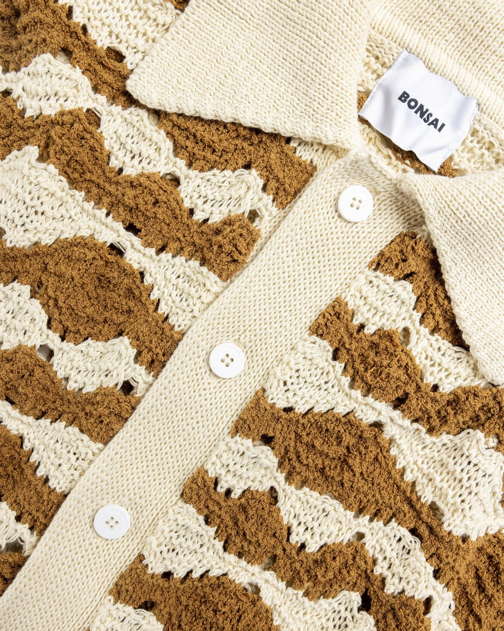 Knit Shirt Raffia Brown