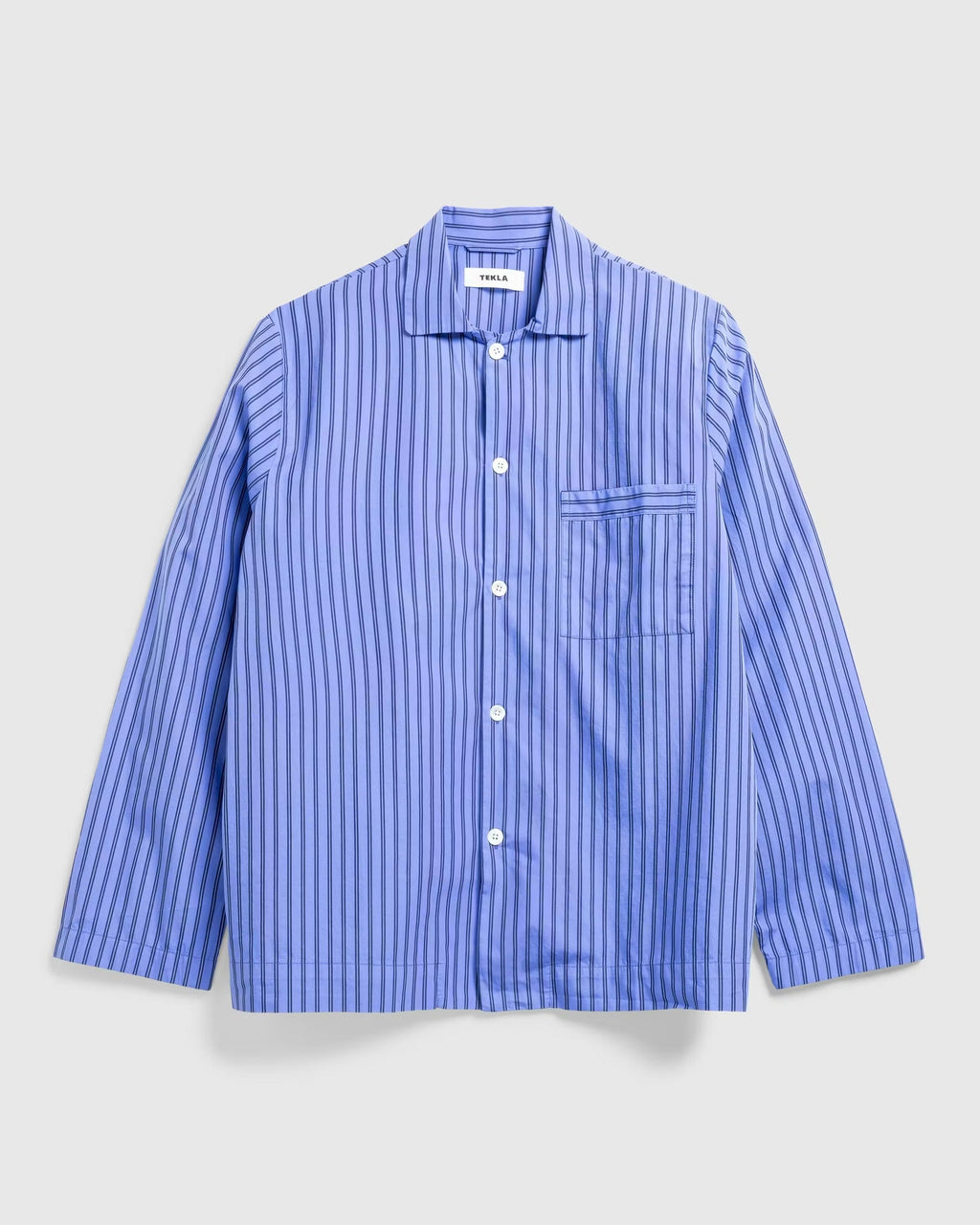 Poplin Pyjamas Shirt Boro Stripes - Blue