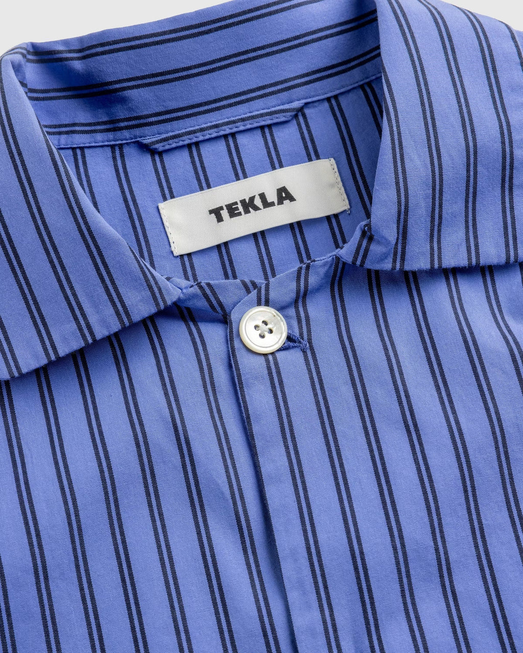 Poplin Pyjamas Shirt Boro Stripes - Blue