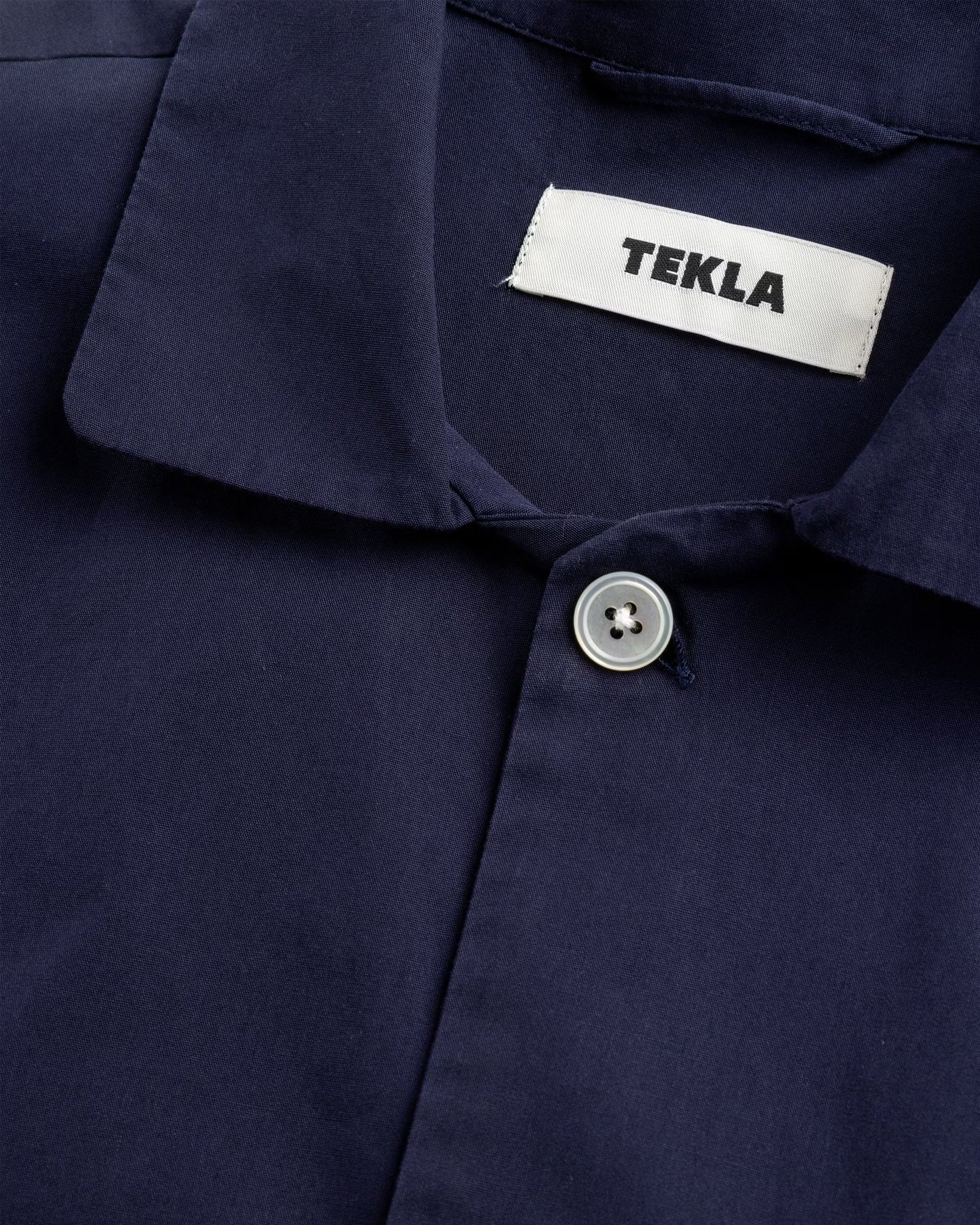 Poplin Pyjamas Shirt Boro Stripes - Navy