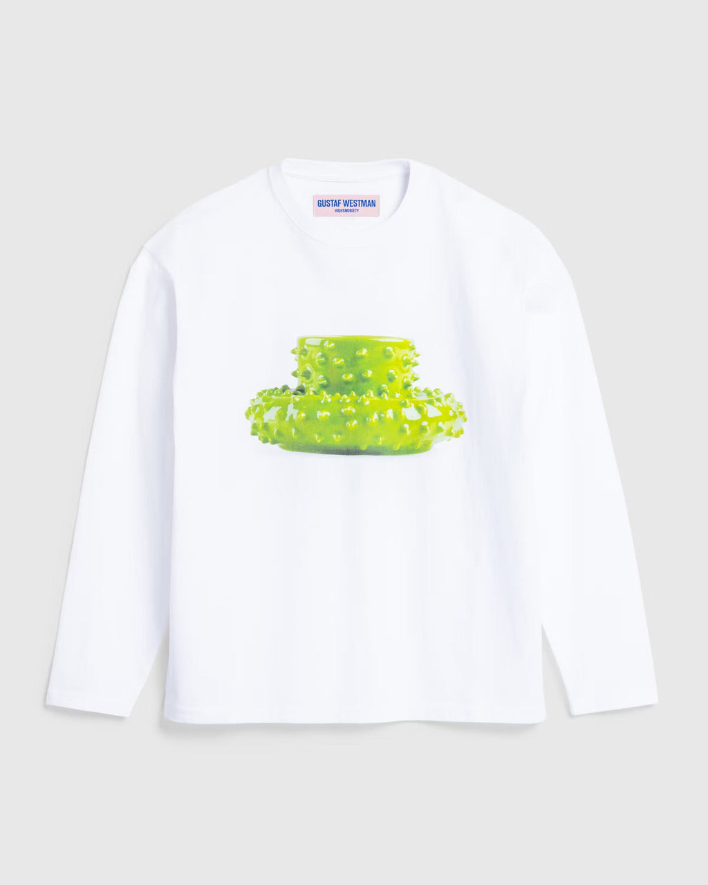 Spiky Cup and Saucer Long-Sleeve White