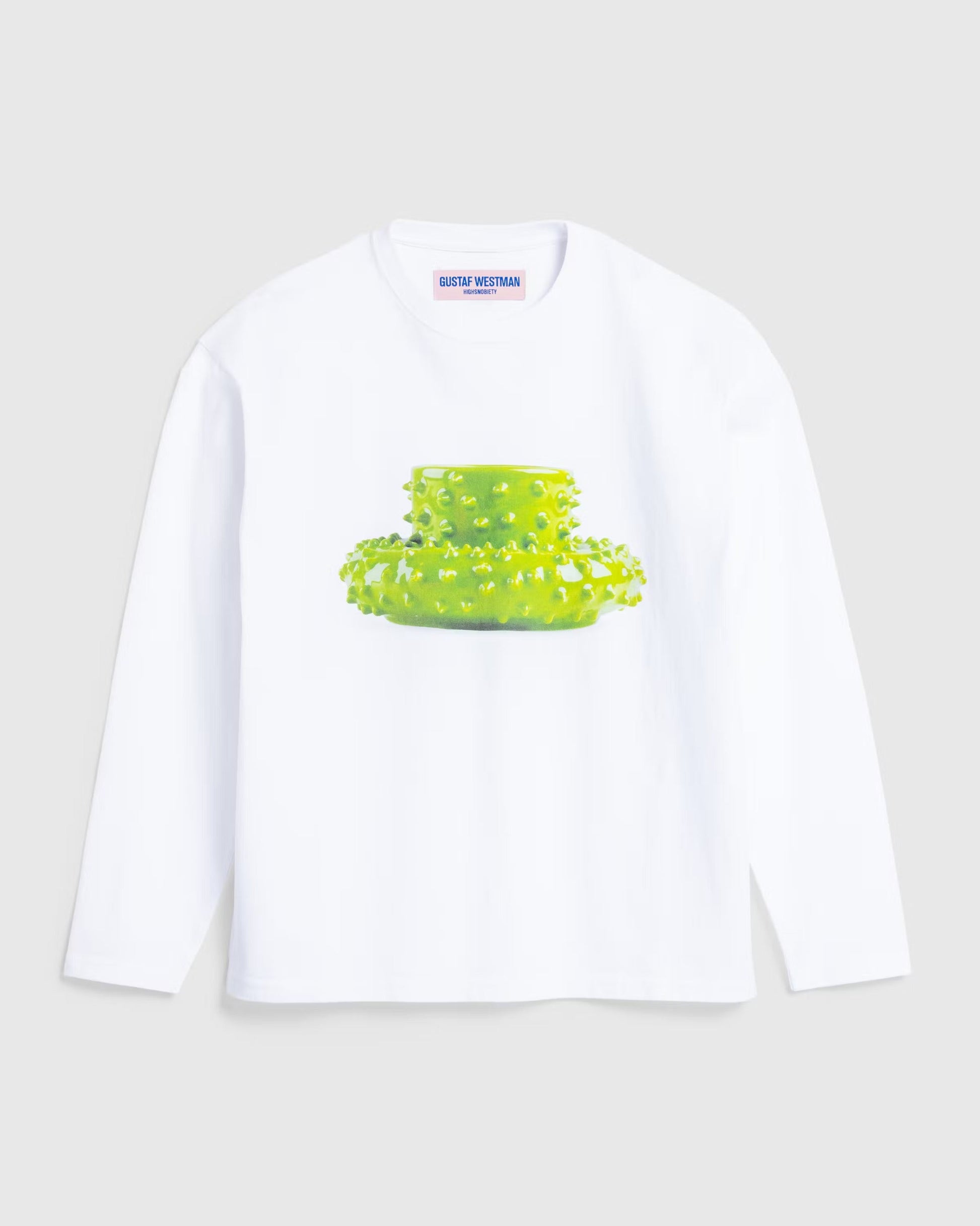 Spiky Cup and Saucer Long-Sleeve White