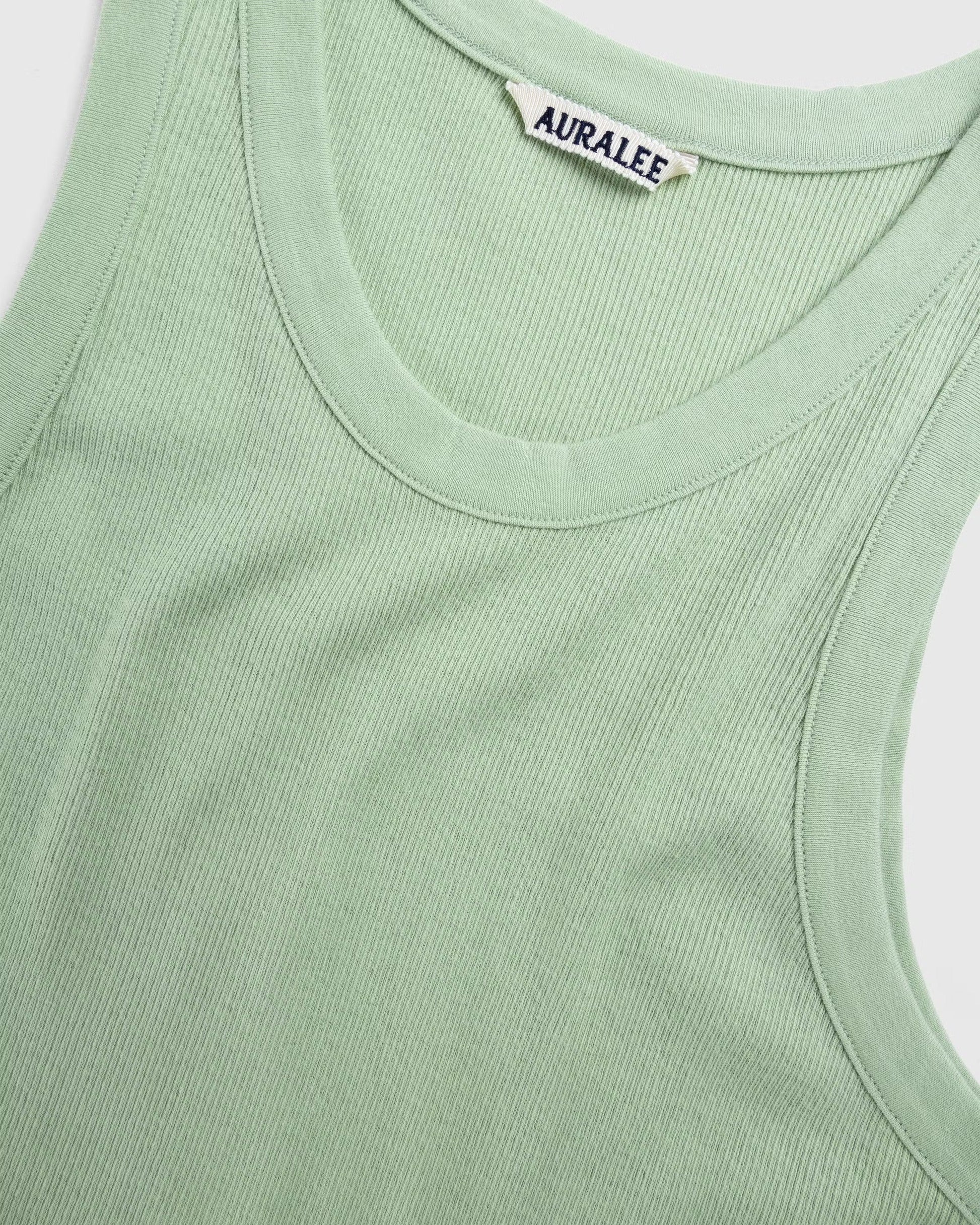 Organic Soft Rib Tank Light Green