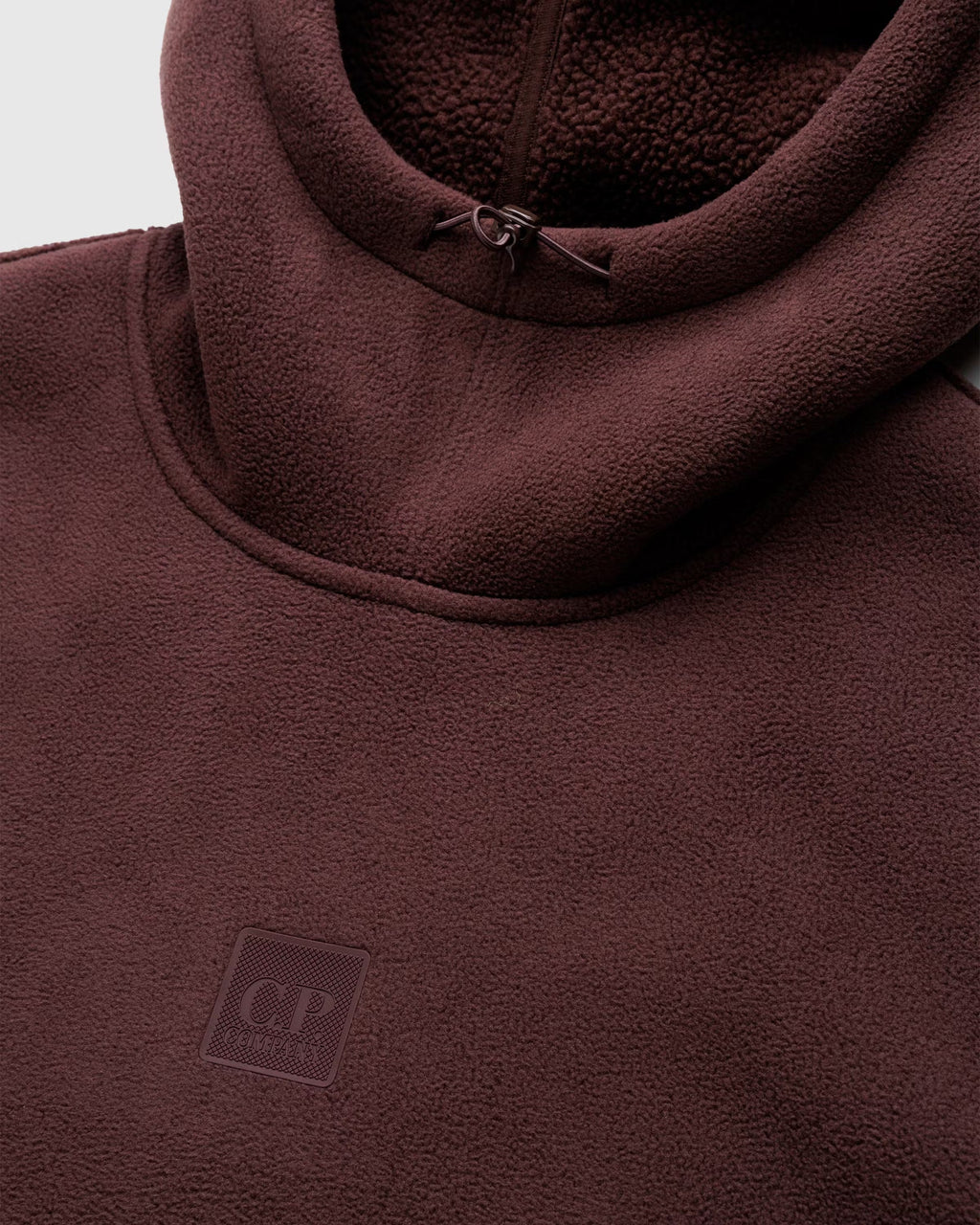 Metropolis Series Bonded Polar Fleece Mixed Hoodie Rum Raisin