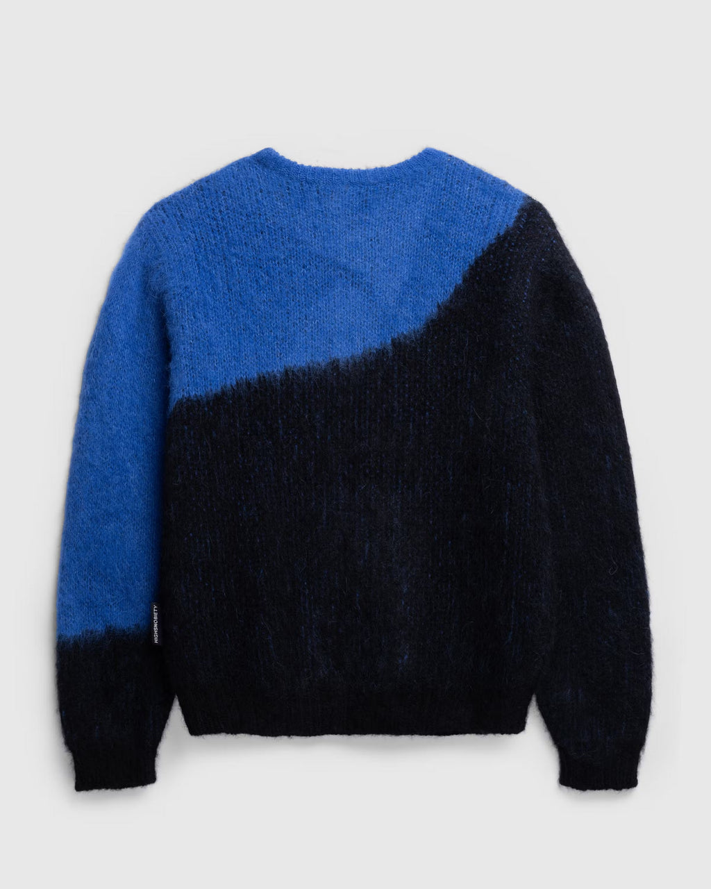 Alpaca Abstract Wave Sweater Black/Blue