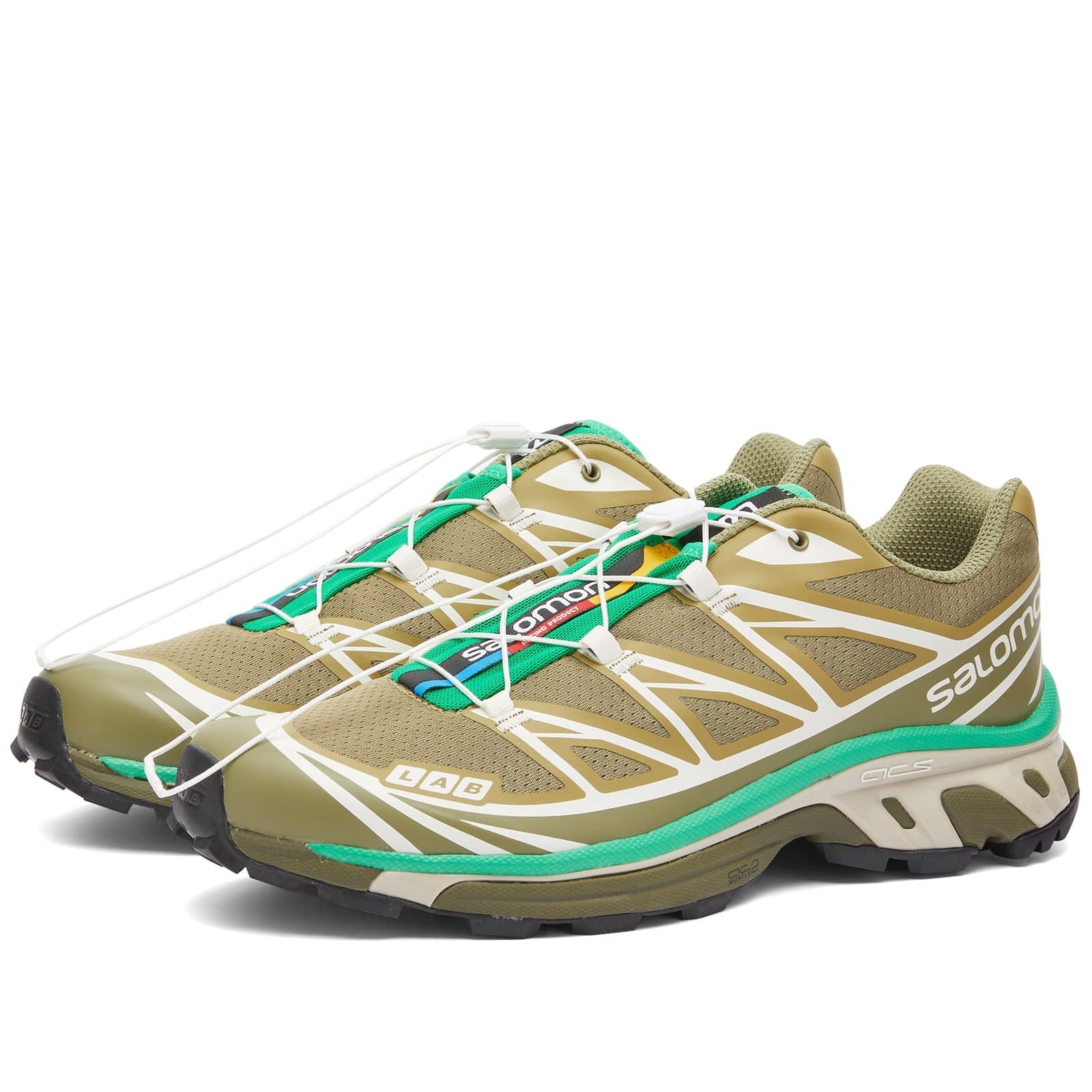 Salomon XT-6 EXPANSE LTR - Dried Herb, Deep Lichen Green & Bright Green