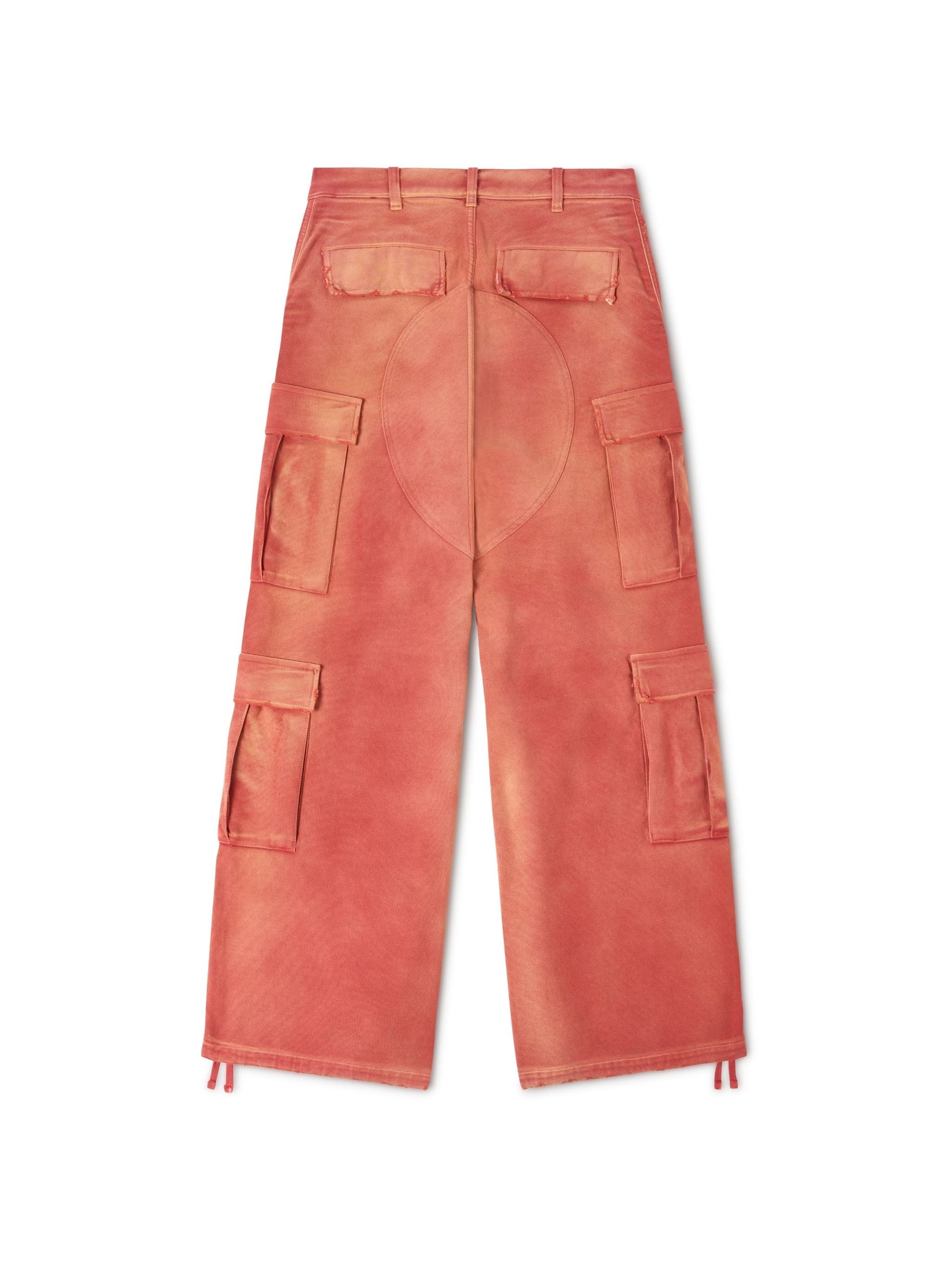 Distressed Canvas Cargo Pants