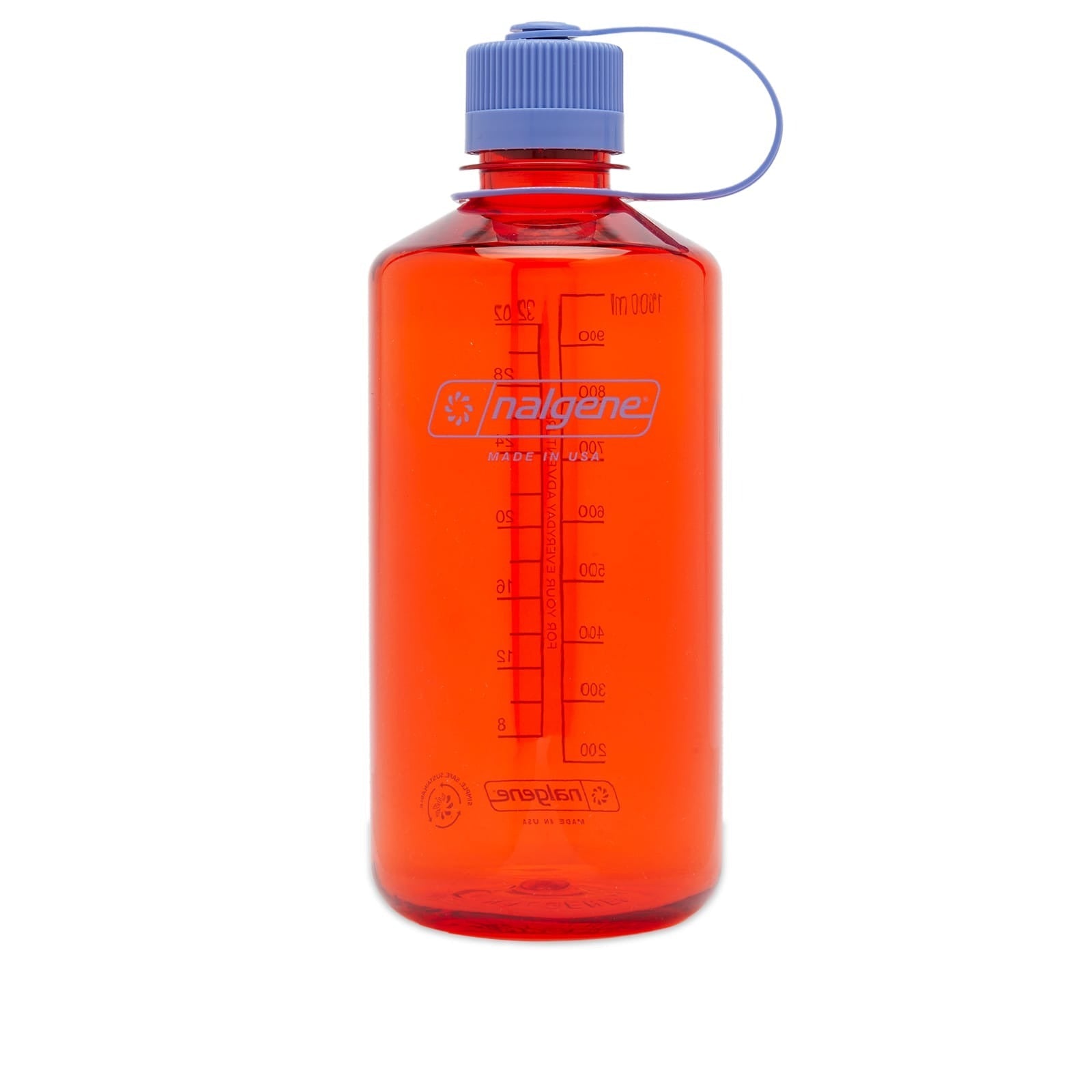 Nalgene Narrow Mouth Tritan Sustain Water Bottle - Flame Orange