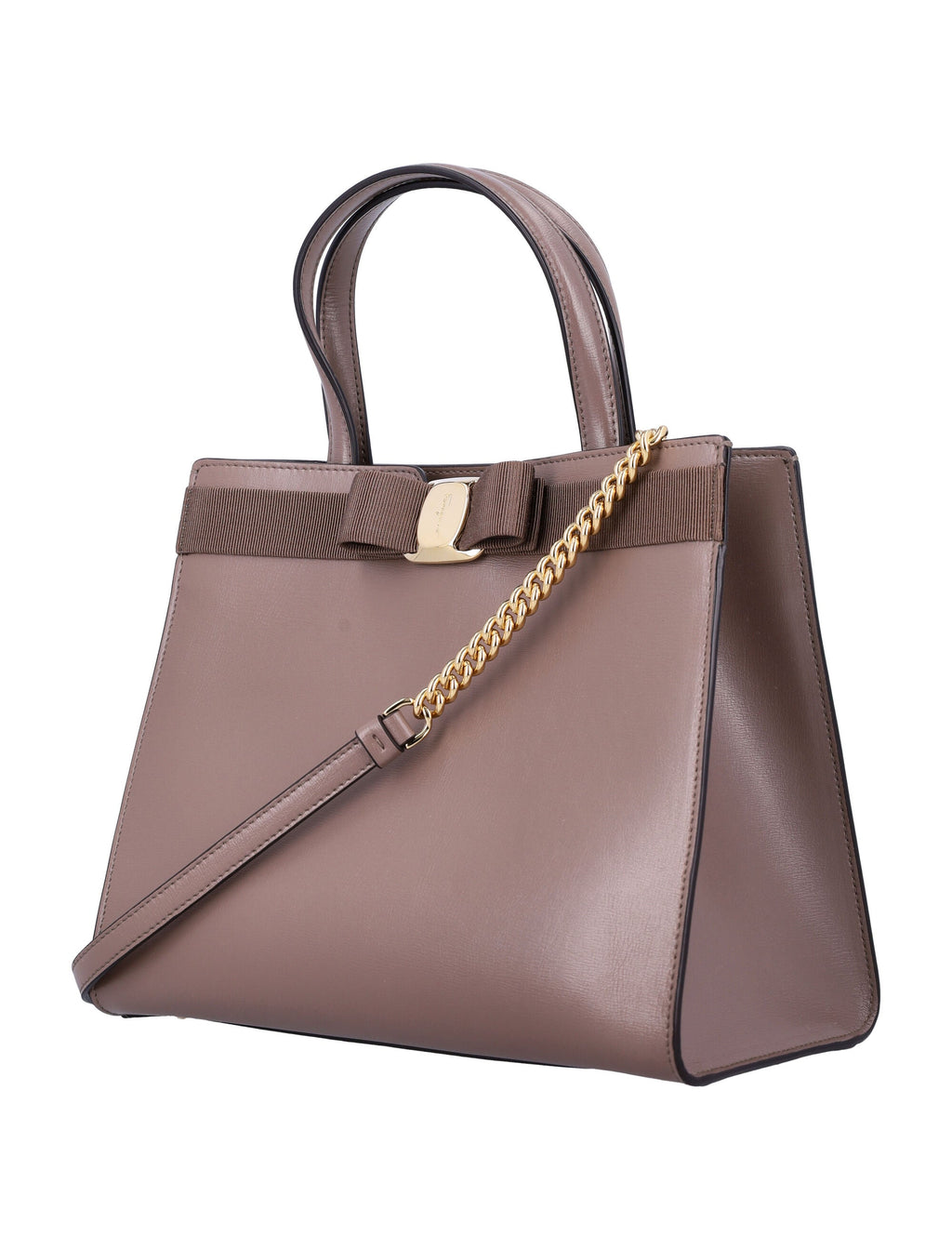 FERRAGAMO Vara Bow Top Handle Tote Handbag - 20cm x 25cm