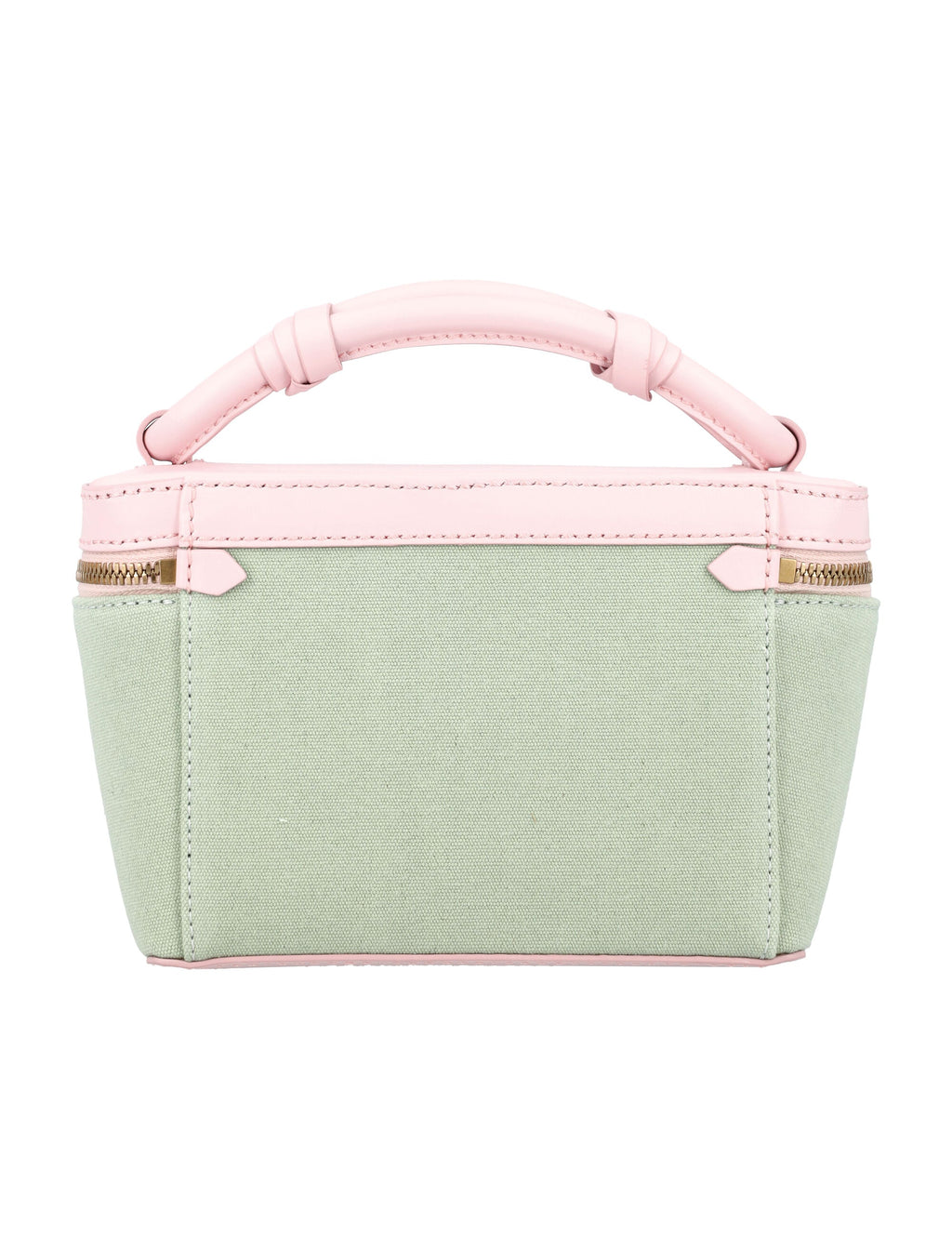 BALMAIN Chic Military-Inspired Mini Vanity Bag - 5.7'H x 8.5'W x 2.8'D