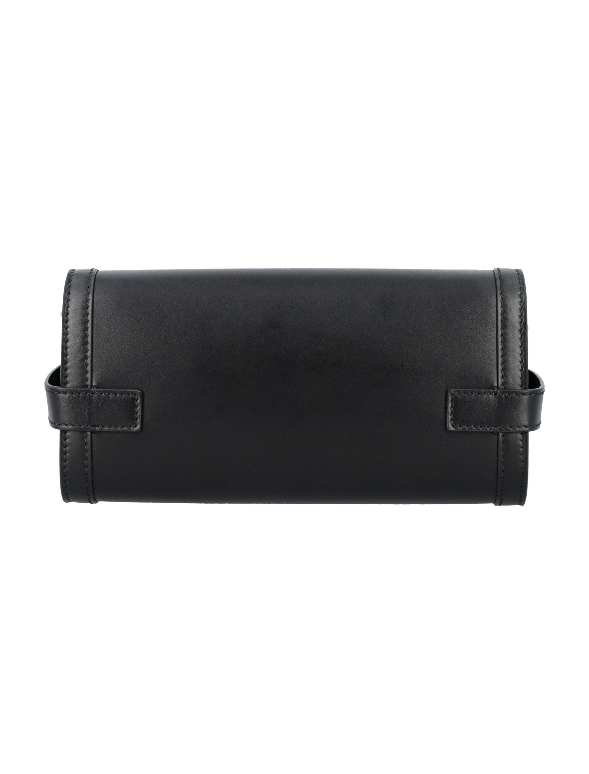 BALMAIN Elegant Mini Clutch with Gold-Tone Hardware - 4.5' x 8.9' x 1.8'