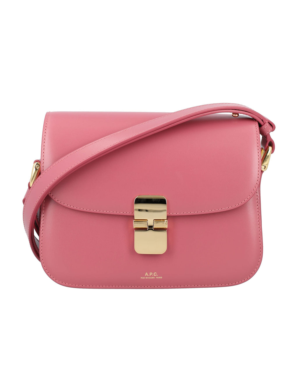 A.P.C. Elegant Mini Trapezoidal Leather Handbag - 8.5'W x 6.7'H x 2'D
