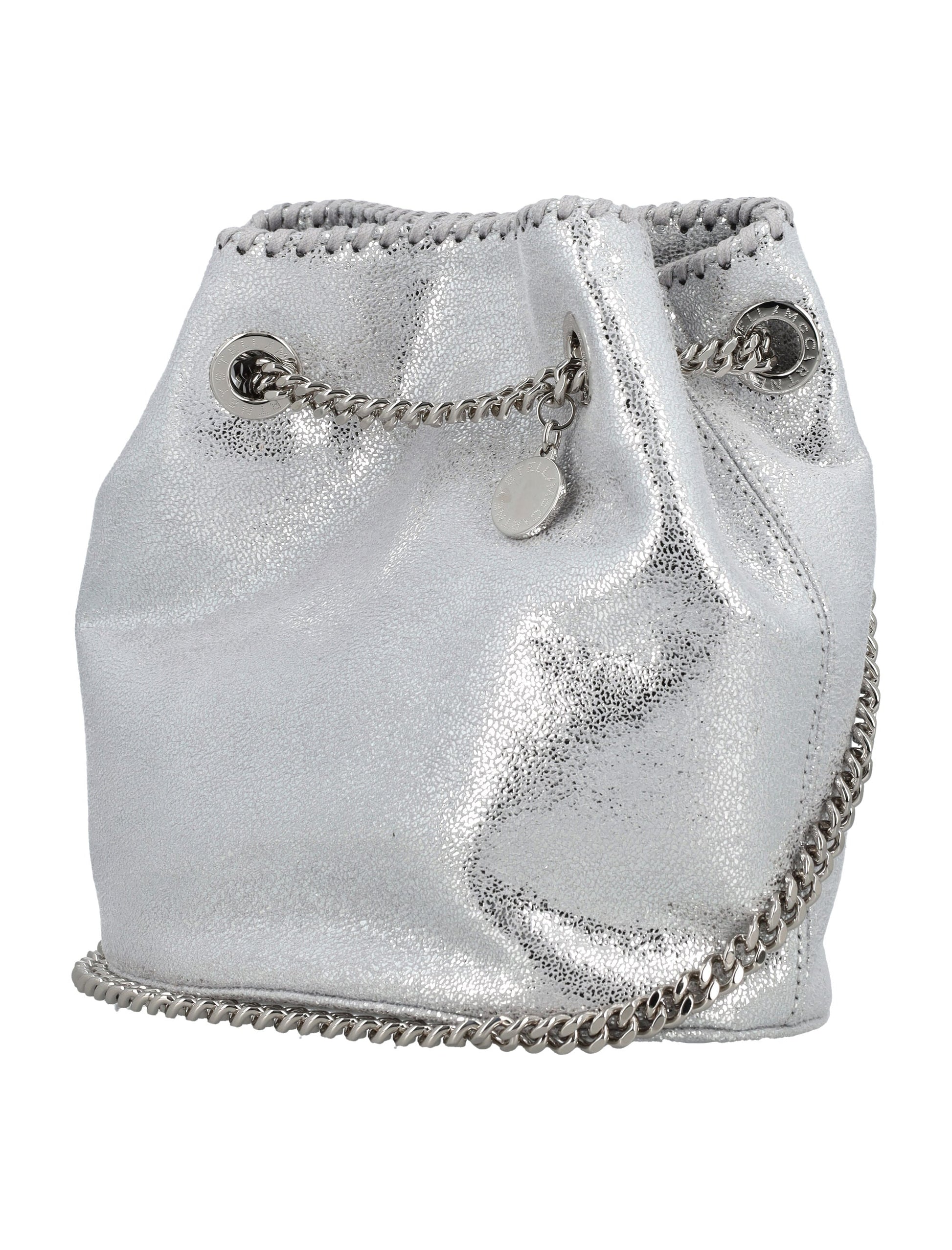 STELLA MCCARTNEY Mini Bucket Handbag with Recycled Accents