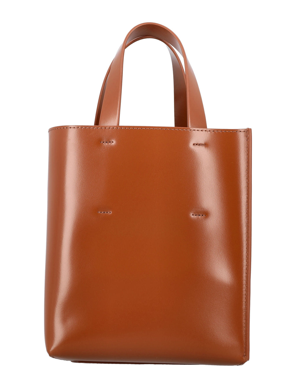 MARNI Women's Mini Museo Leather Crossbody Bag in Brown