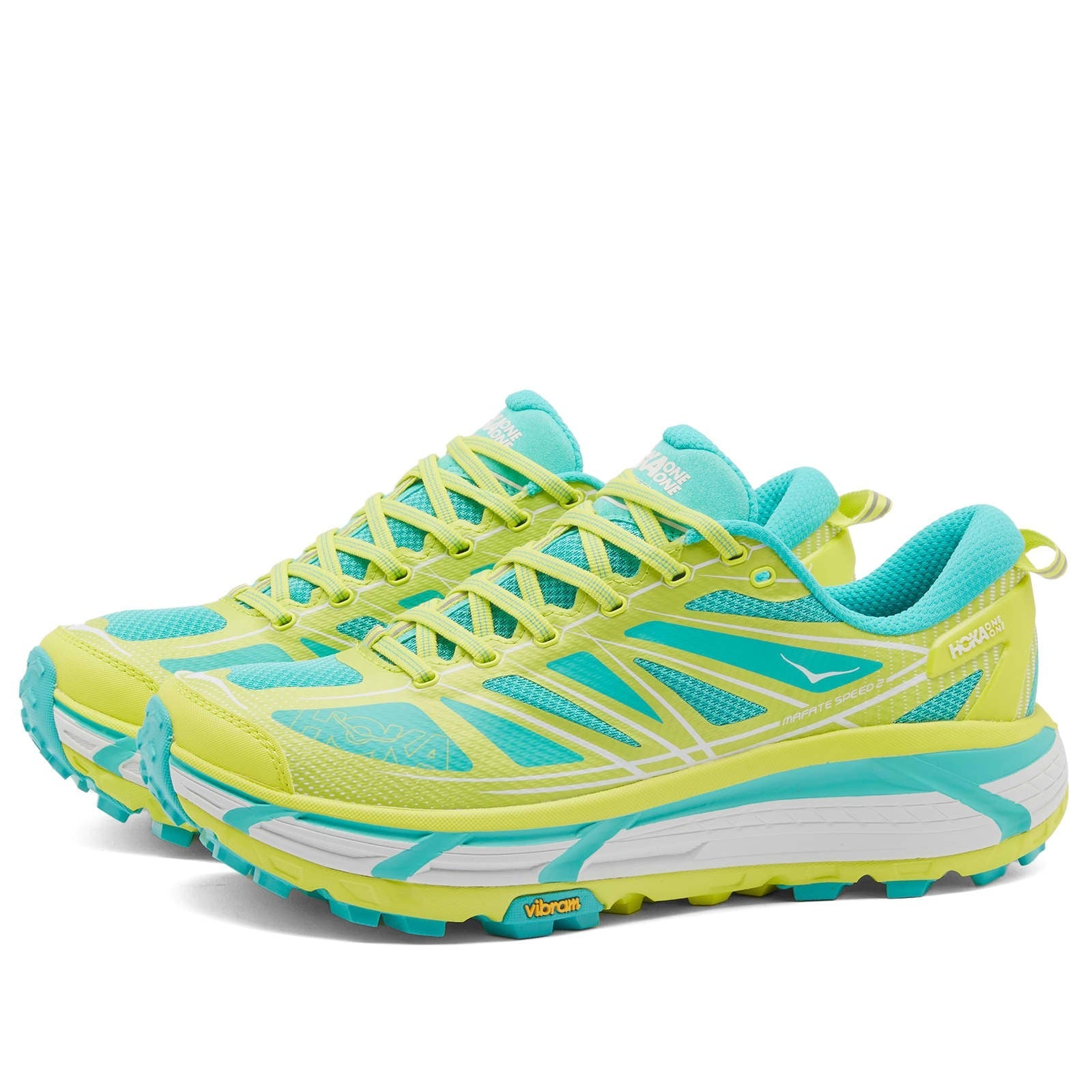 HOKA ONE ONE U Mafate Speed 2 - Hoka Citrus & Electric Aqua