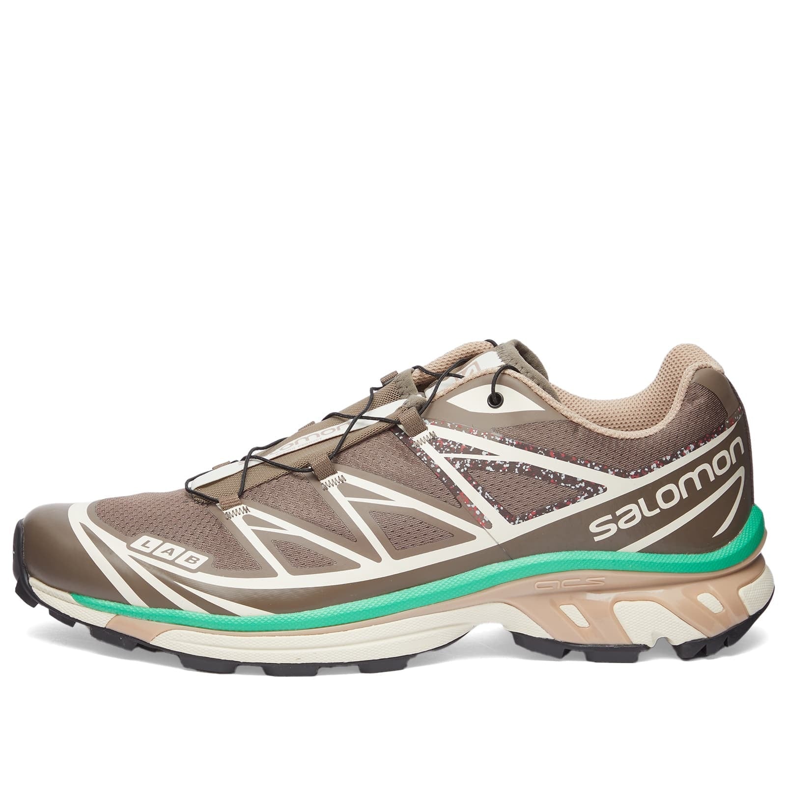 Salomon XT-6 EXPANSE LTR - Falcon & Almond Milk & Bright Green