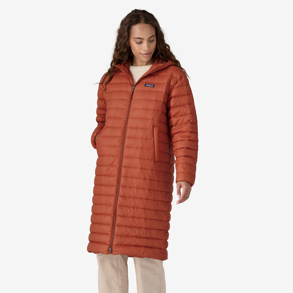 Women's Recycled Down Sweater™ Parka - Red Orange