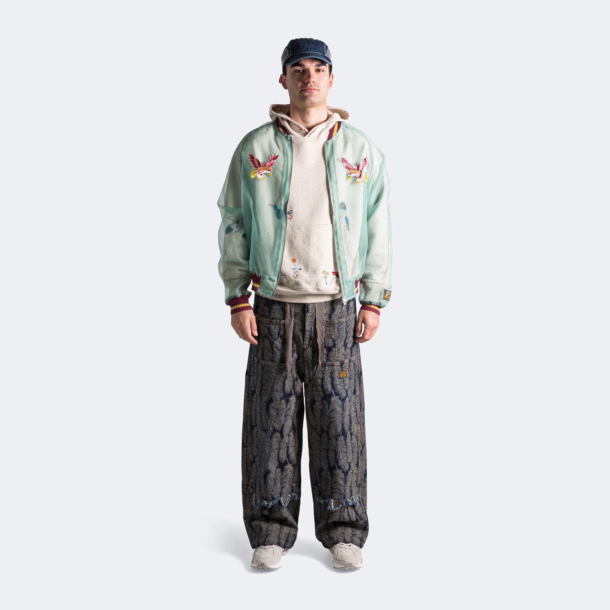 Sheer Pearl Souvenir JKT (JAPAN) - MossGreen