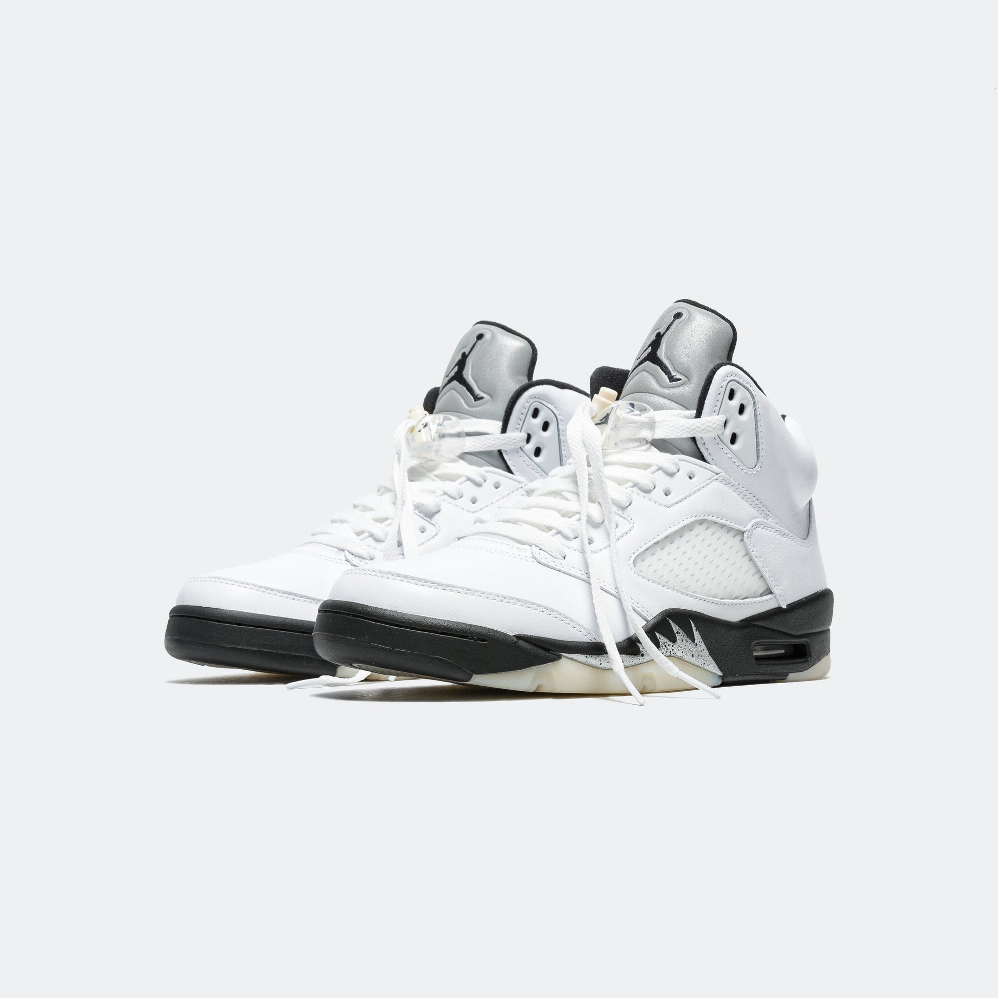Air Jordan 5 Retro - White/Black-Sail-Metallic Silver