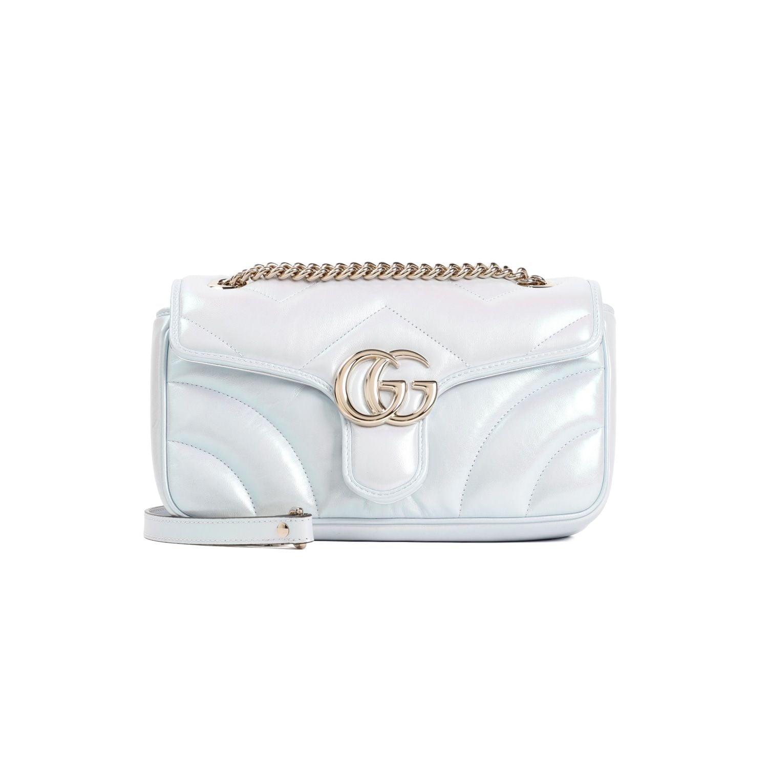 GUCCI Luxurious Small Nappa Leather Shoulder Bag 26x13x7cm
