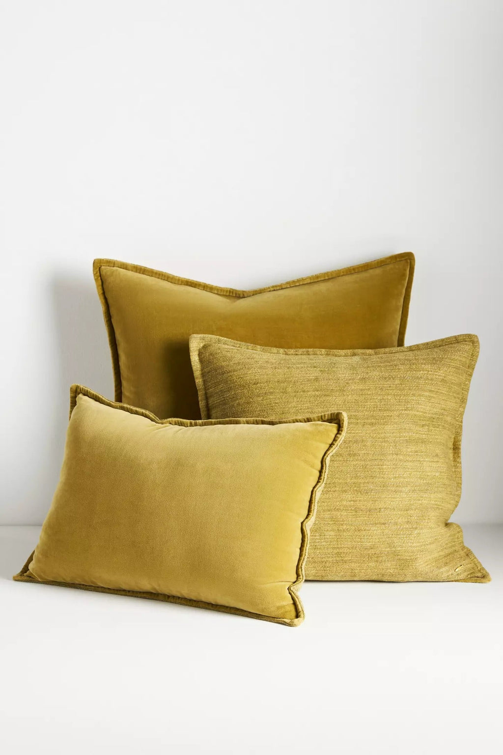 Velvet Trova Pillow - Mustard