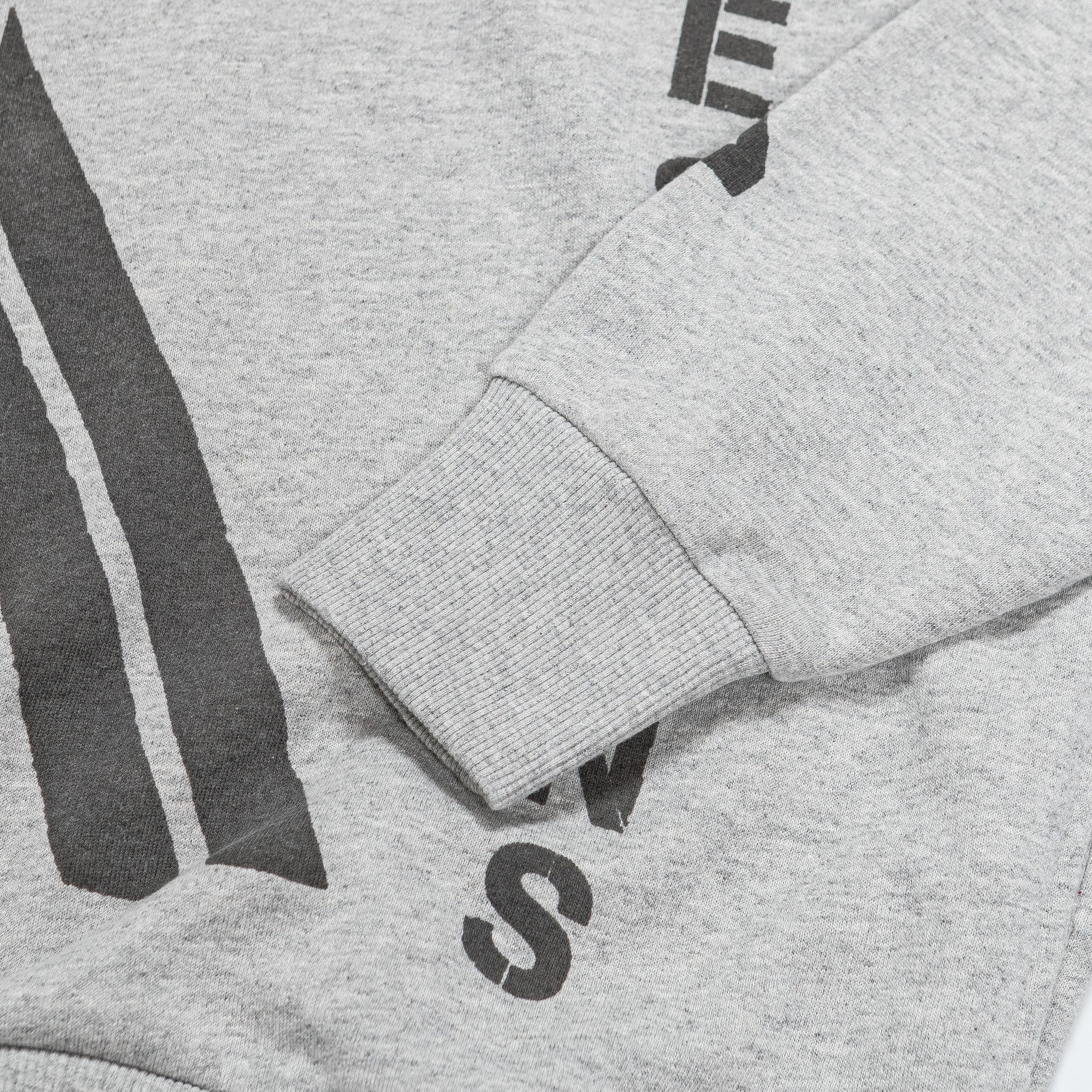 Hoody-Crewneck - Grey w/ Stencil Birds