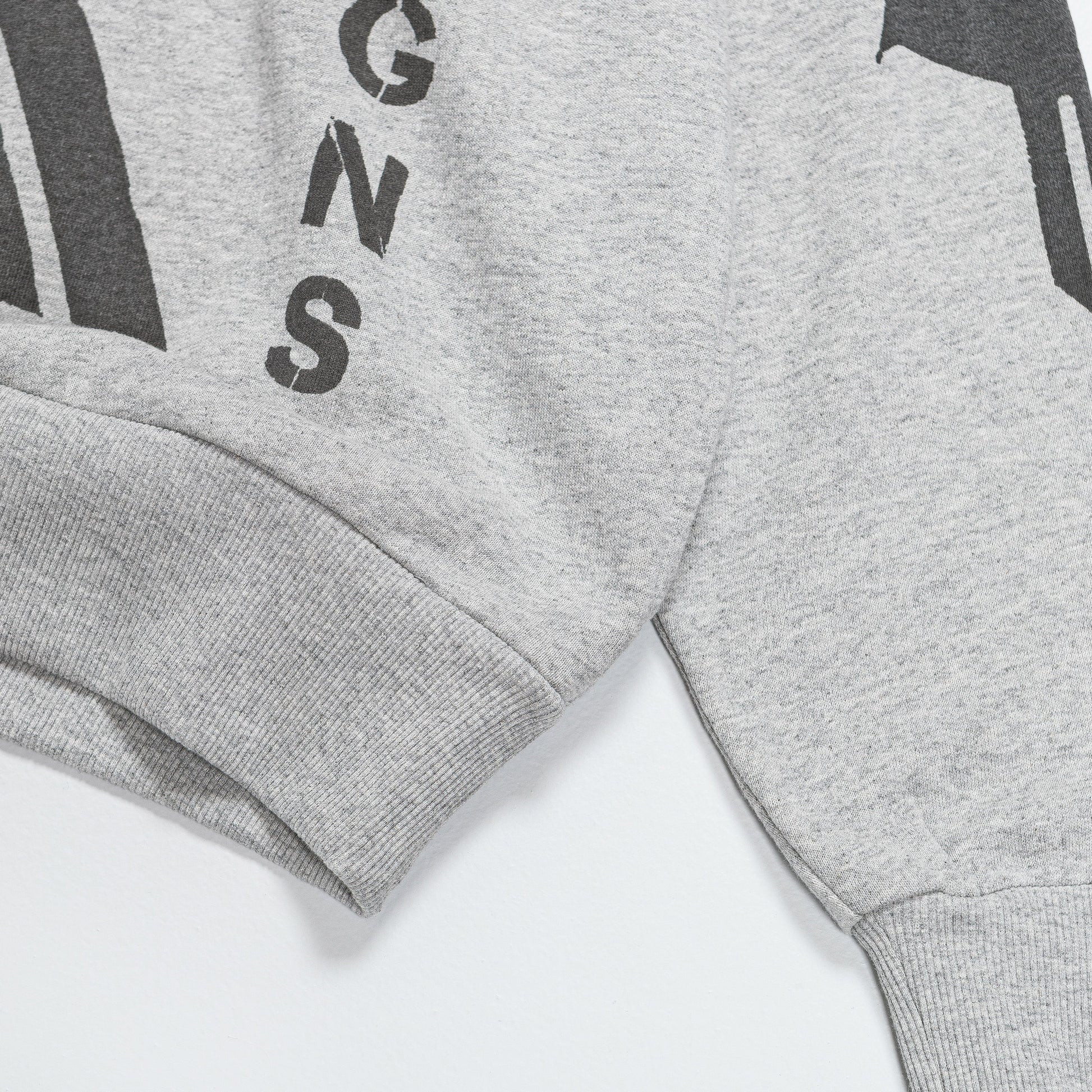 Hoody-Crewneck - Grey w/ Stencil Birds