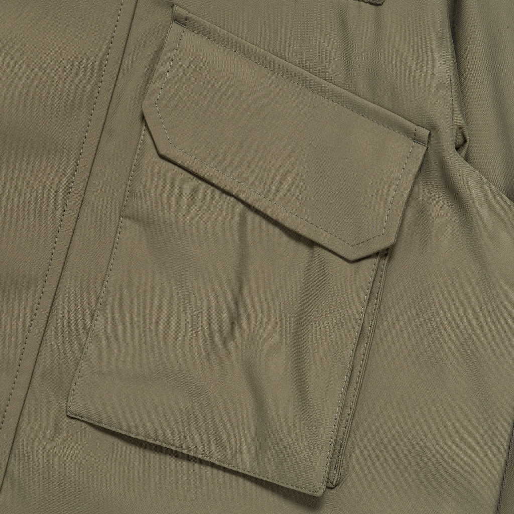 69 Flak O Gusset Bomber - 10oz Olive/Viscose Poly BS Twill