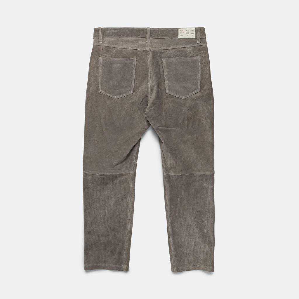 Leather Corduroy ERN Pant - Light Grey