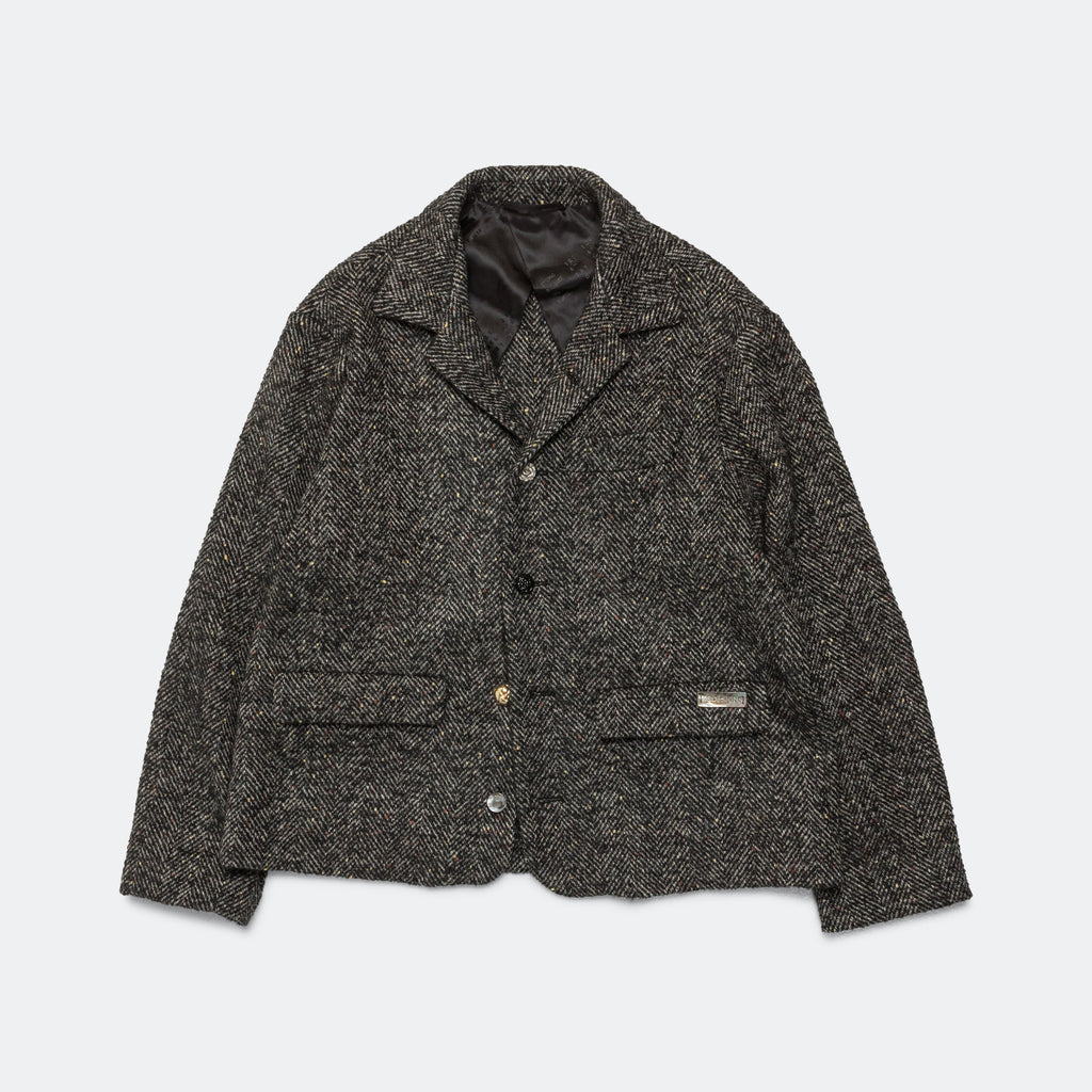 L/S Shirt Blazer - Bottonato Herringbone Tweed