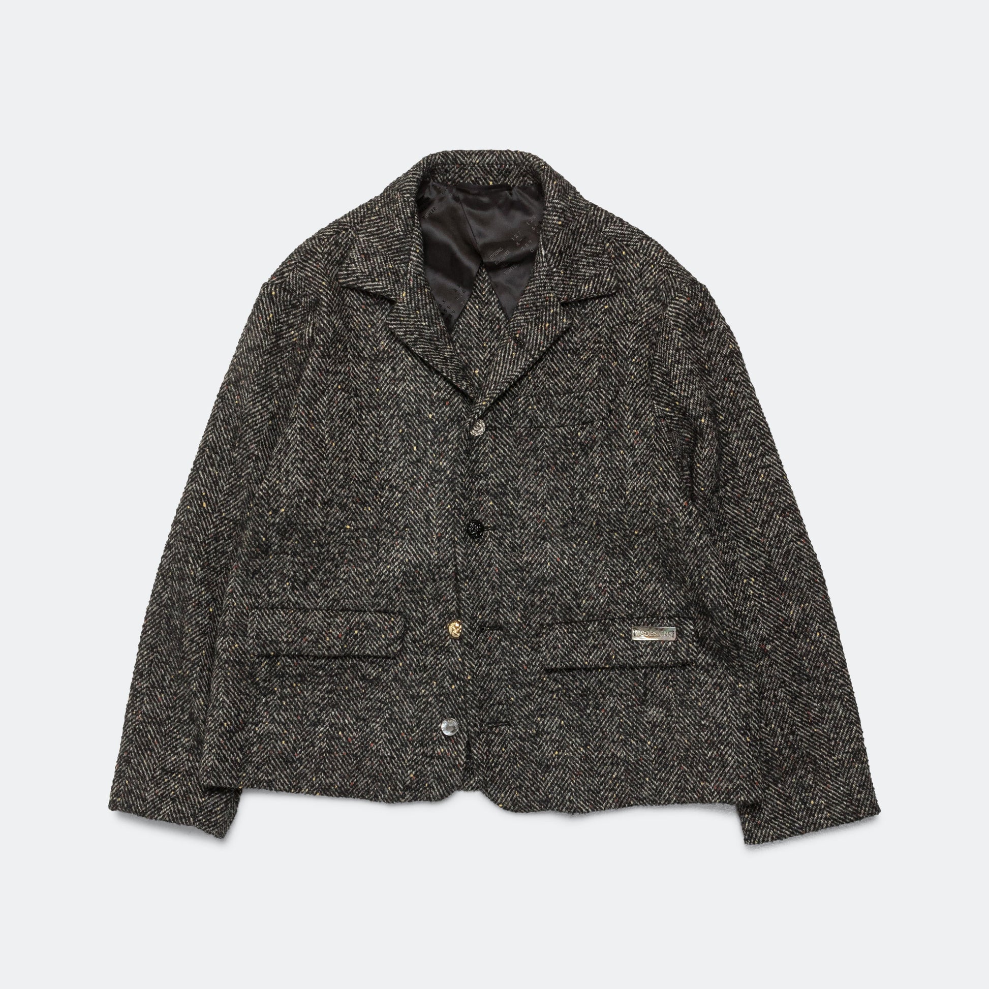 L/S Shirt Blazer - Bottonato Herringbone Tweed