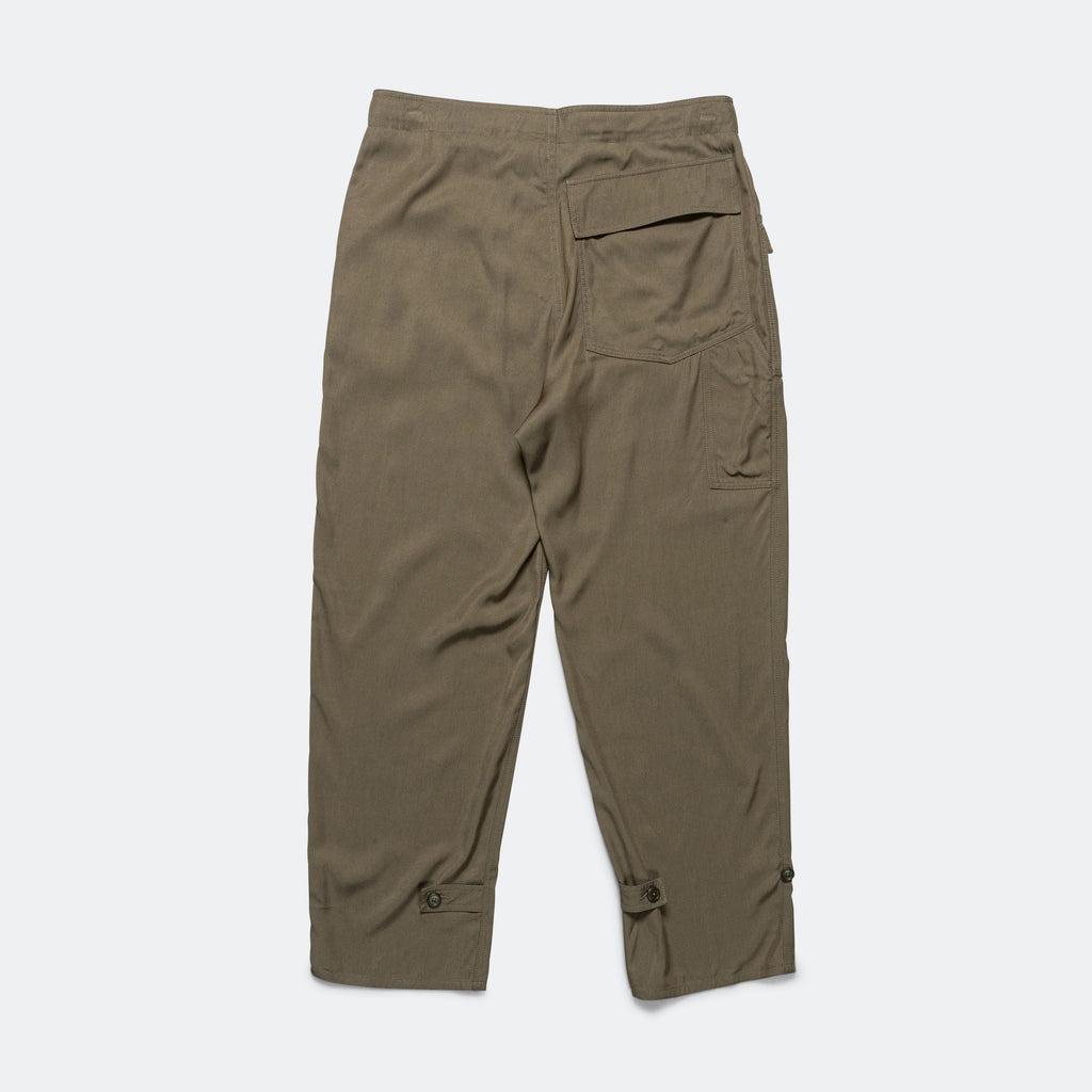 Mil Pant - 9oz Olive Viscose Twill