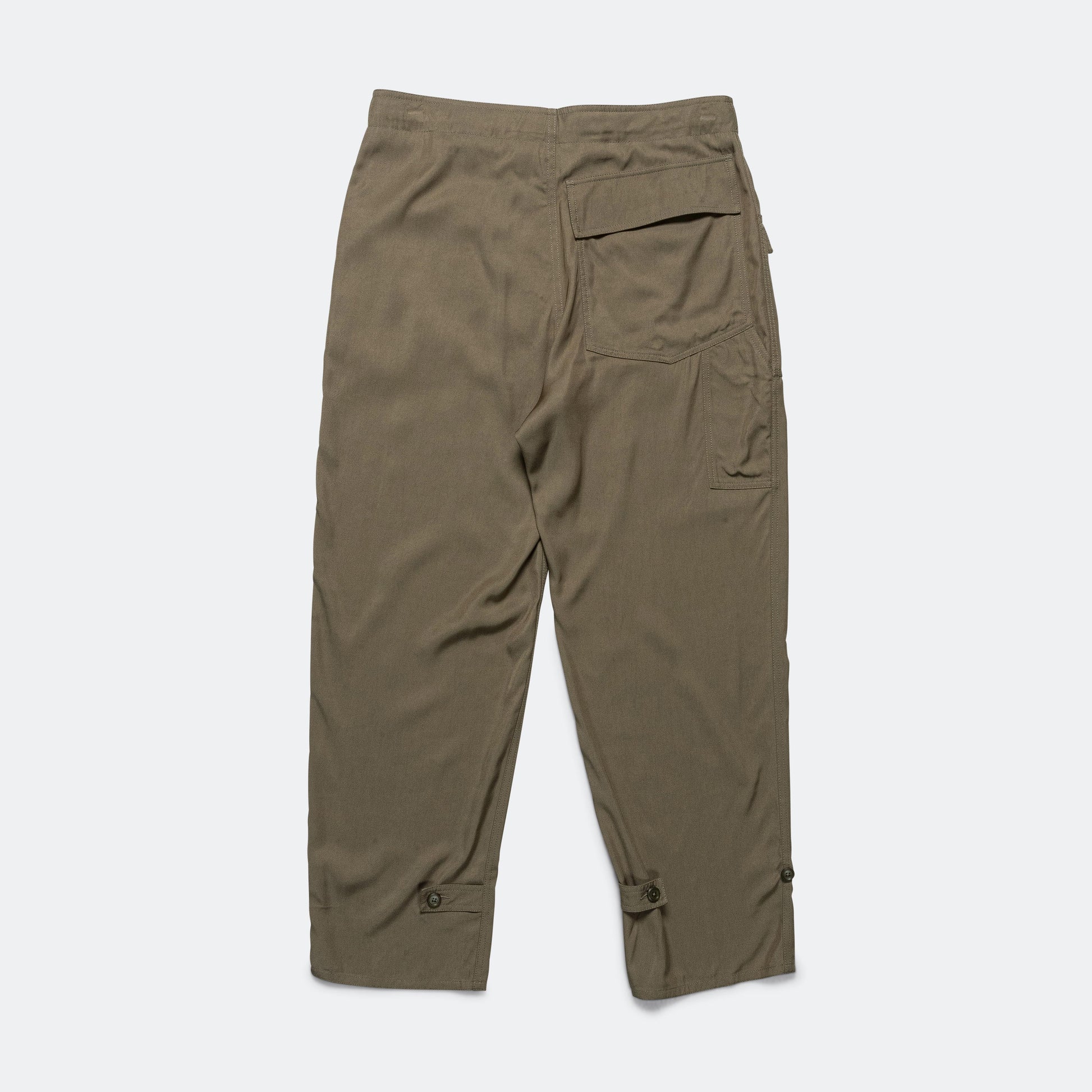Mil Pant - 9oz Olive Viscose Twill