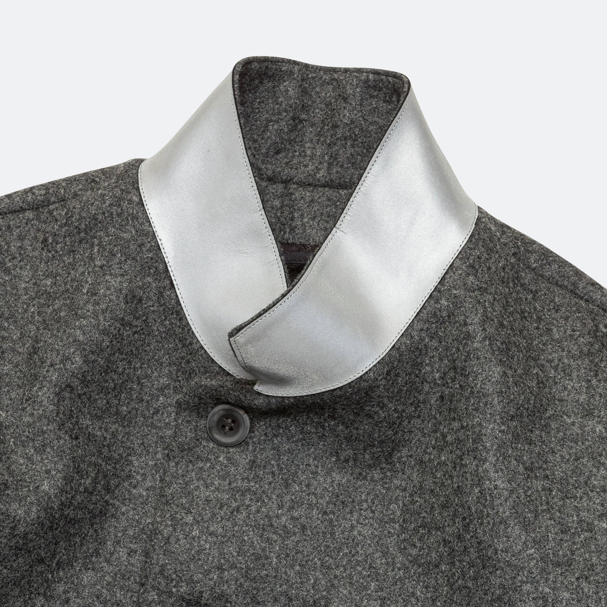 Spencer Blazer - Heather Grey Melton Wool