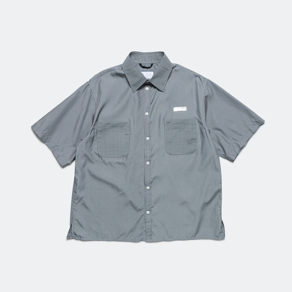 S/S Utility Shirt - Gray Silk/PA Ripstop