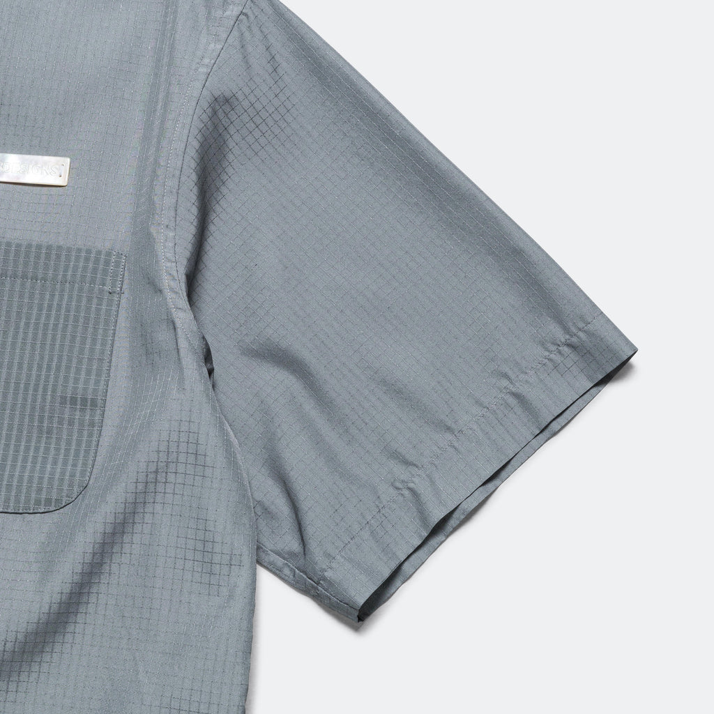 S/S Utility Shirt - Gray Silk/PA Ripstop