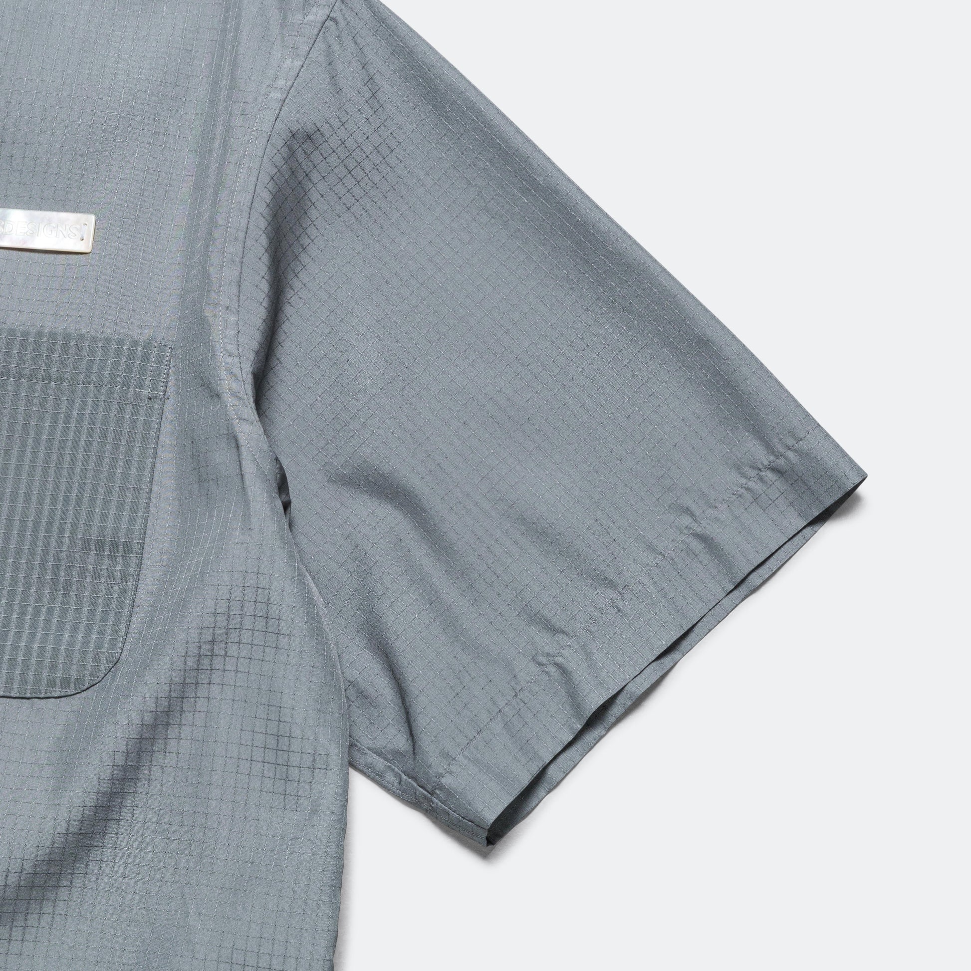 S/S Utility Shirt - Gray Silk/PA Ripstop